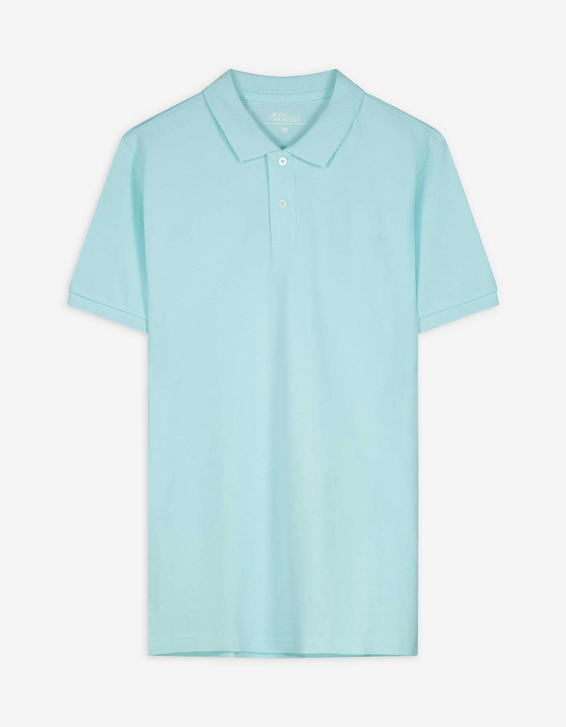 Poloshirt - Knopfverschluss - türkis