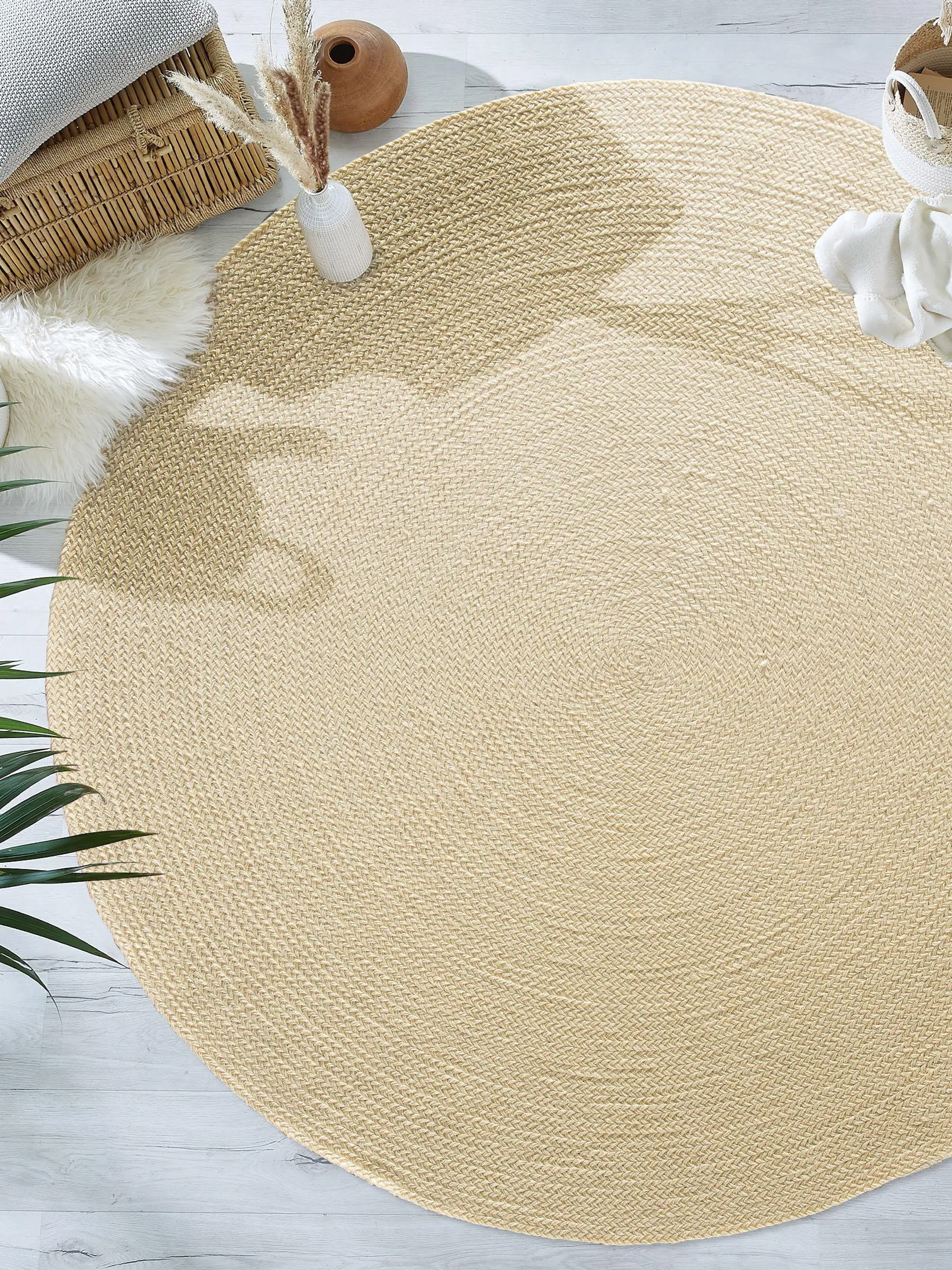 Barbados Sisal-Teppich, Scandic White