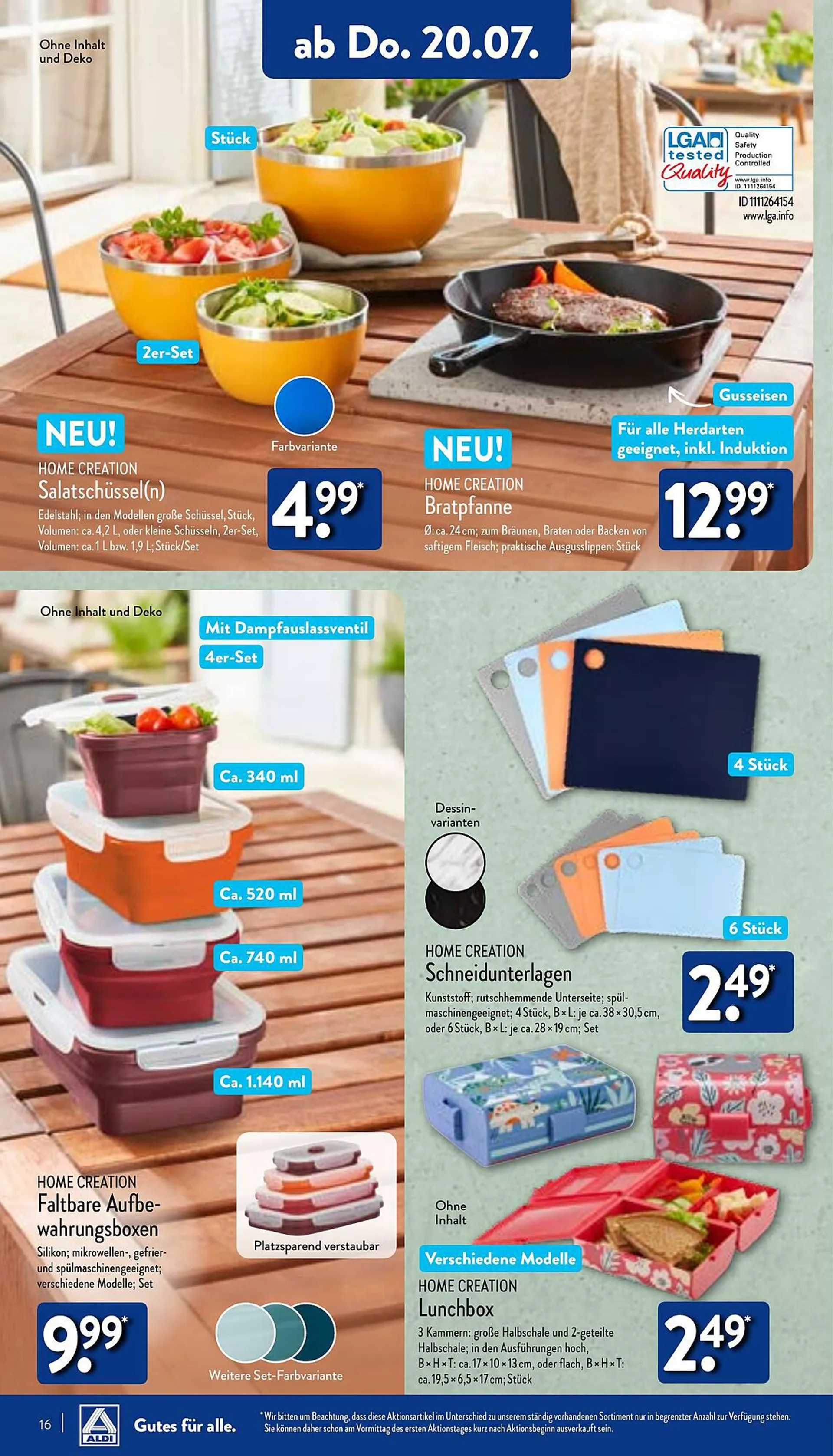 Aldi Nord Prospekt von 17. Juli bis 22. Juli 2023 - Prospekt seite 16