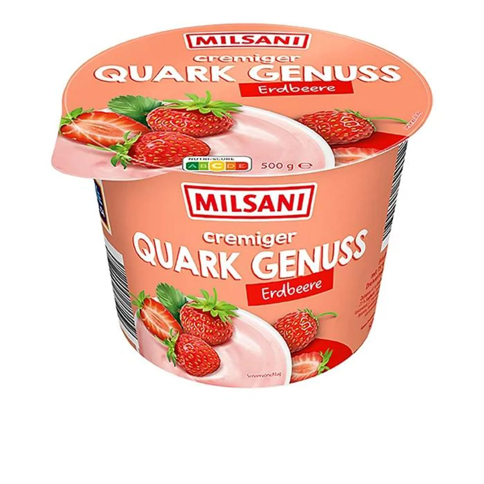 MILSANI cremiger Quark-Genuss 500 g, Erdbeere