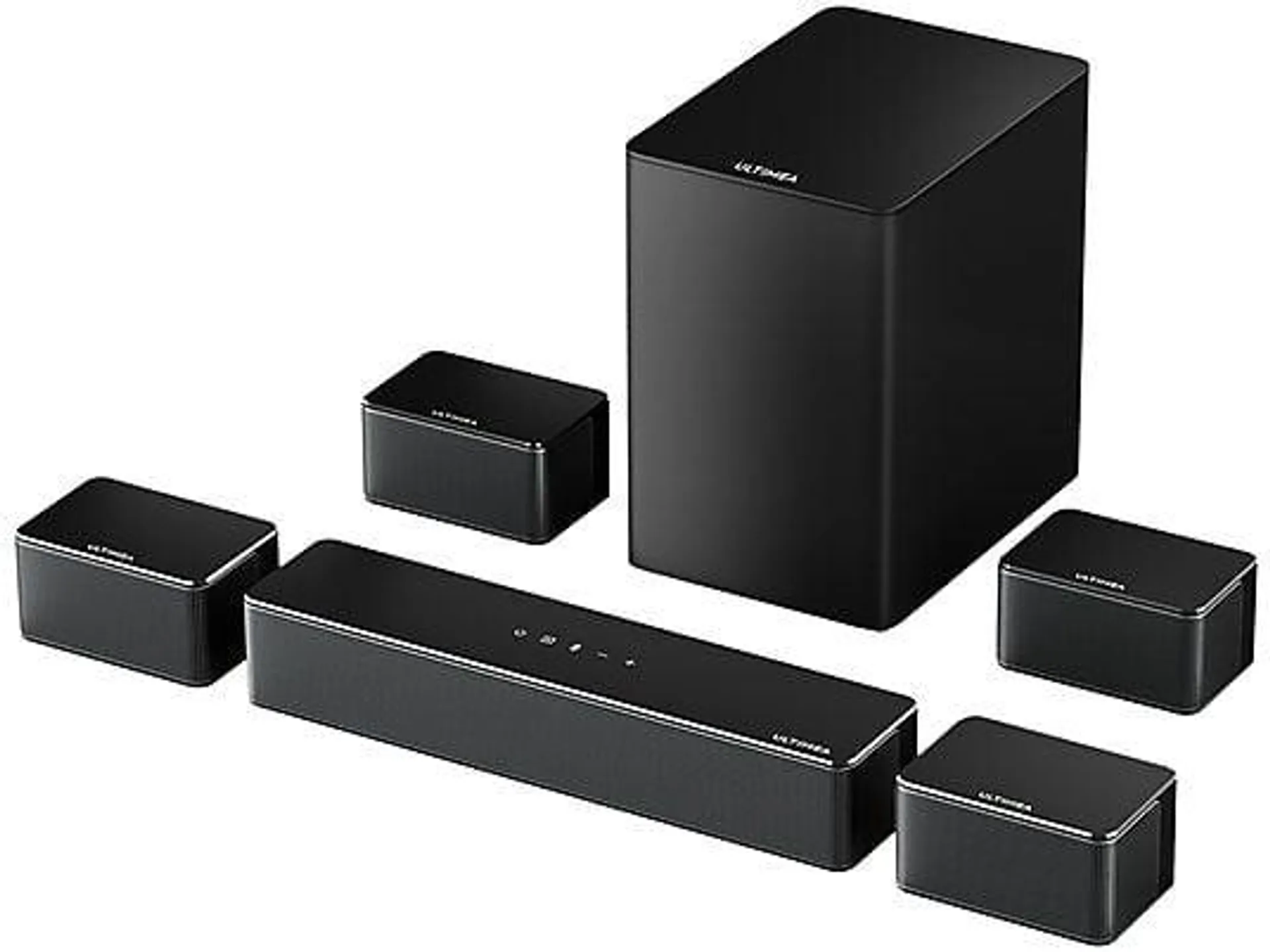 ULTIMEA Poseidon D70 - 2025 Upgrade 410W 7.1 Soundbar mit Subwoofer und Smart APP-Steuerung, Soundbar, Schwarz