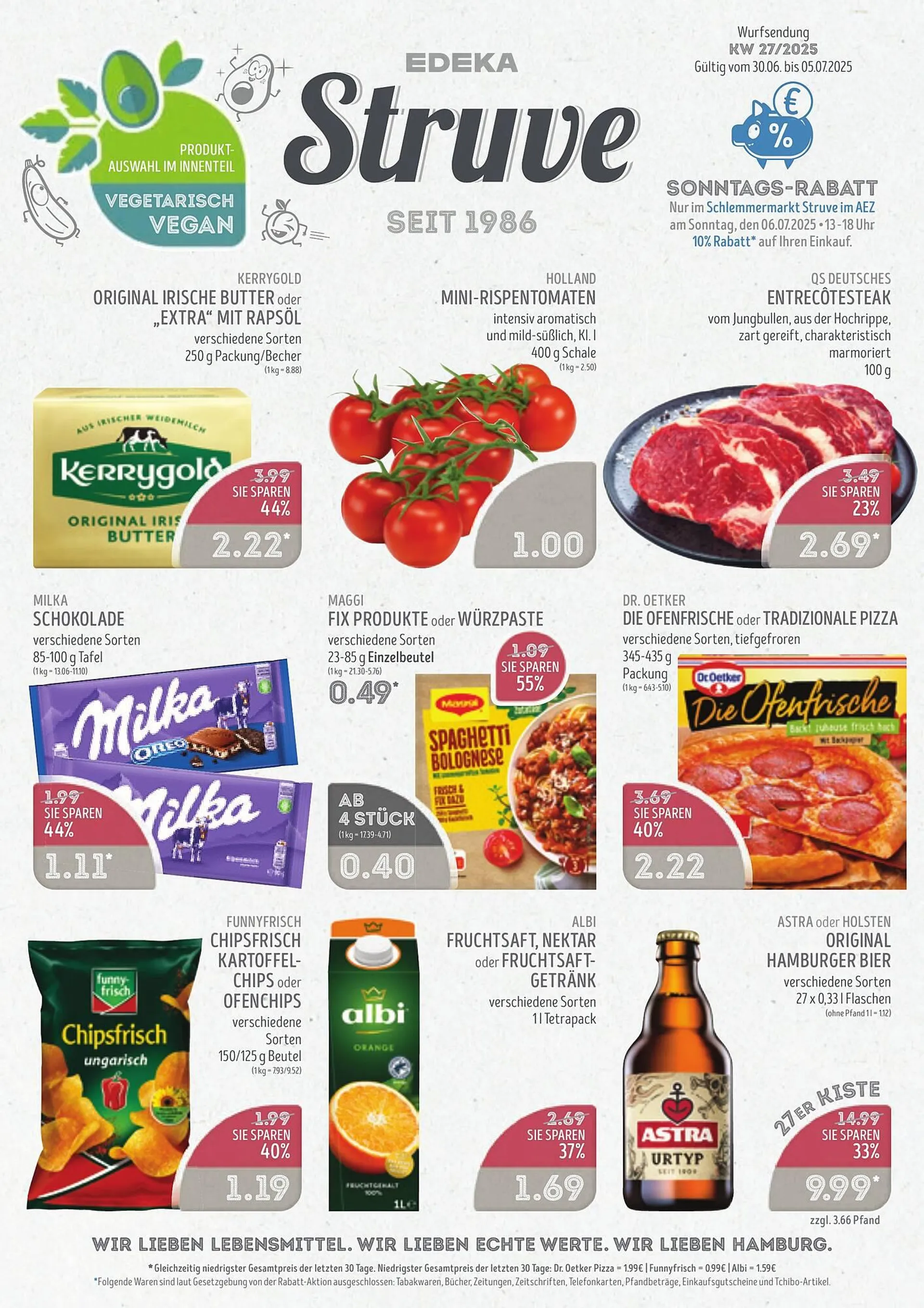 Edeka Struve Prospekt von 30. Juni bis 5. Juli 2025 - Prospekt seite 1