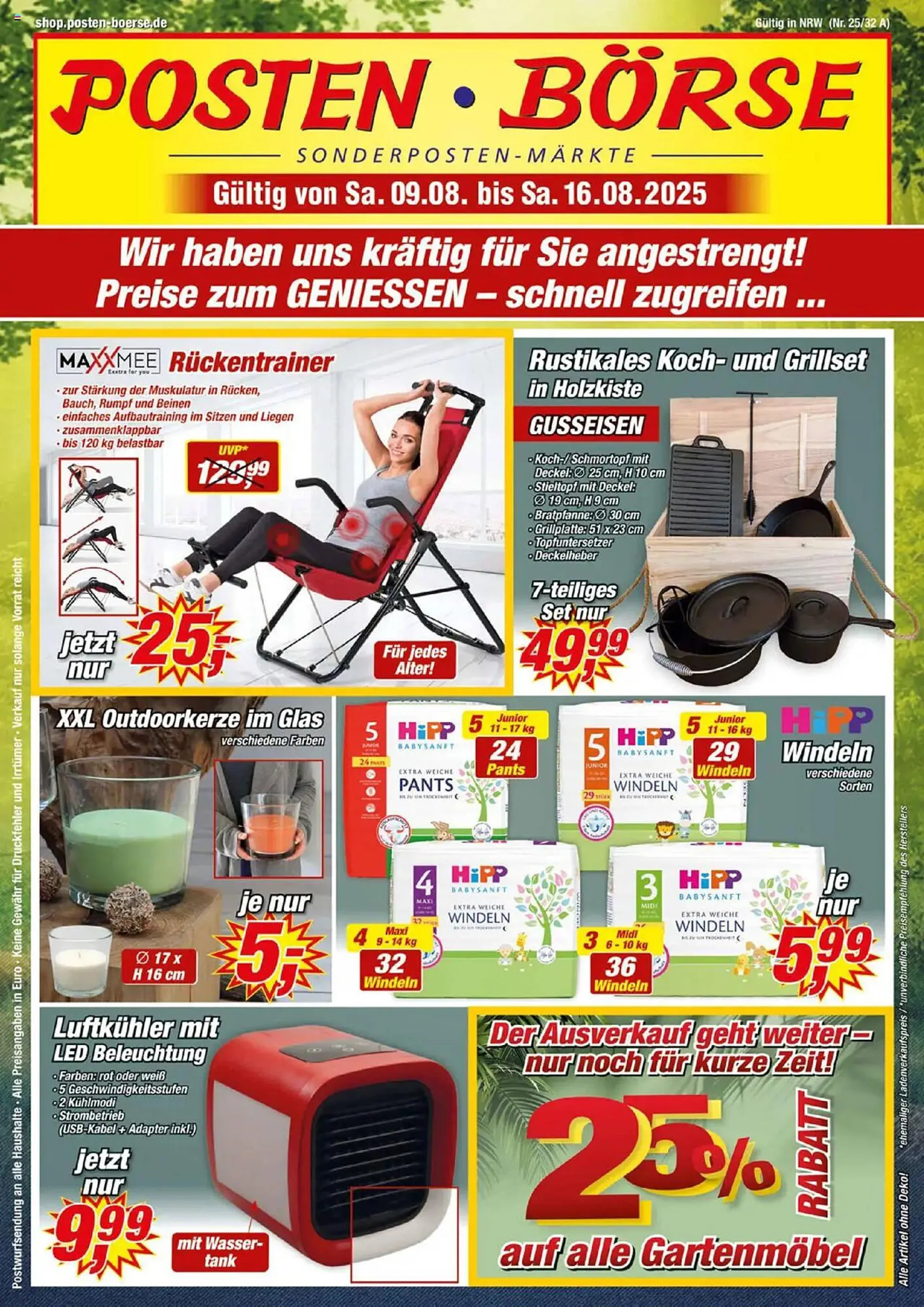 Posten Börse Prospekt von 9. August bis 16. August 2025 - Prospekt seite 1