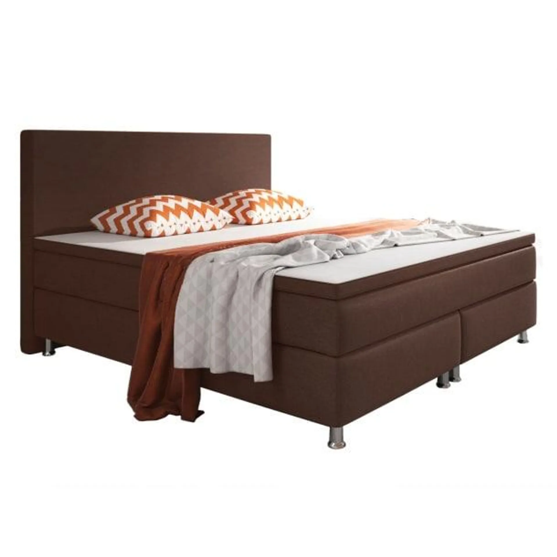 Boxspringbett Berlin 180 x 200 cm braun