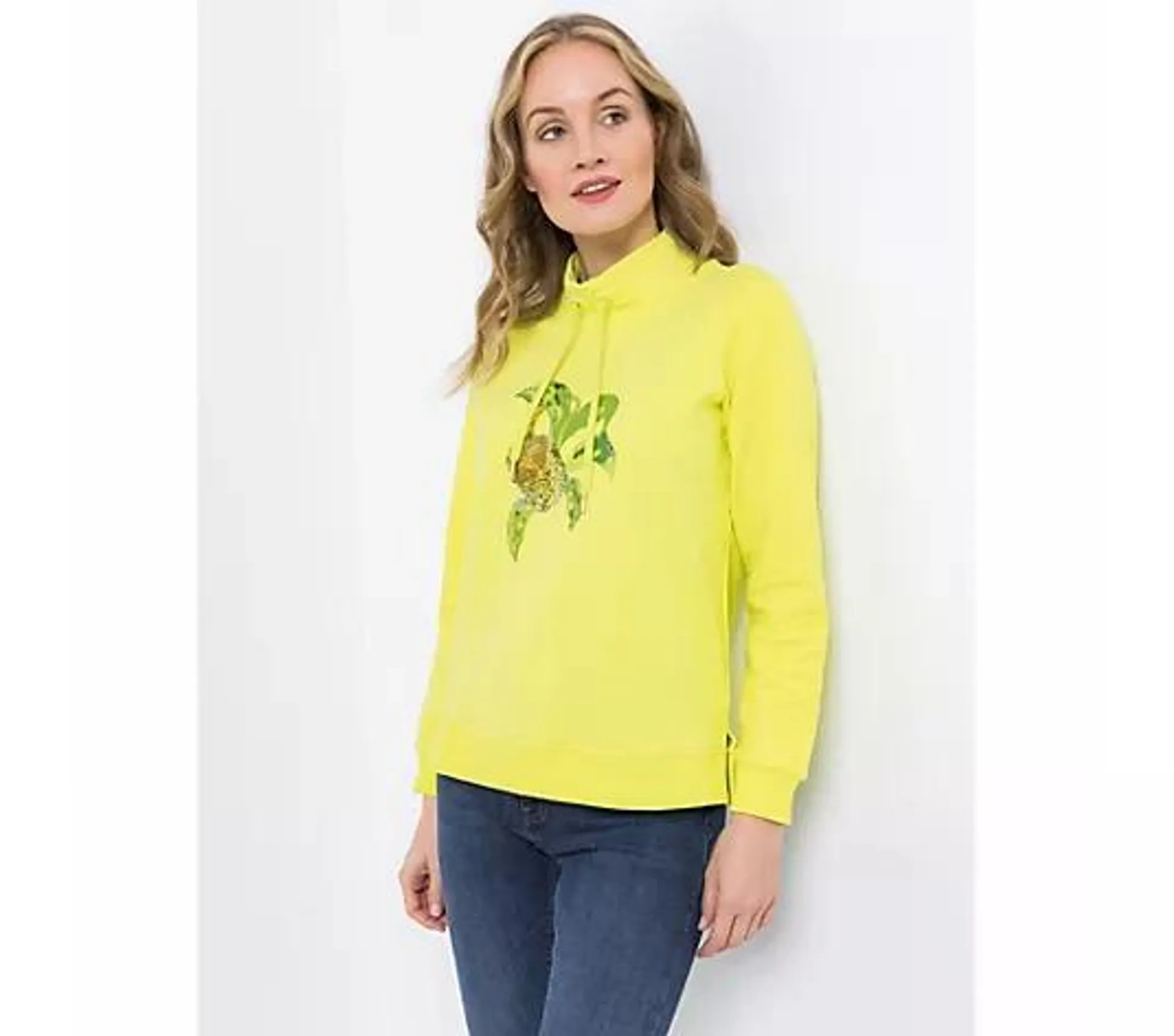 DAWID by Dawid Tomaszewski Sweatshirt, 1/1-Arm Print mit Pailletten figurumspielend