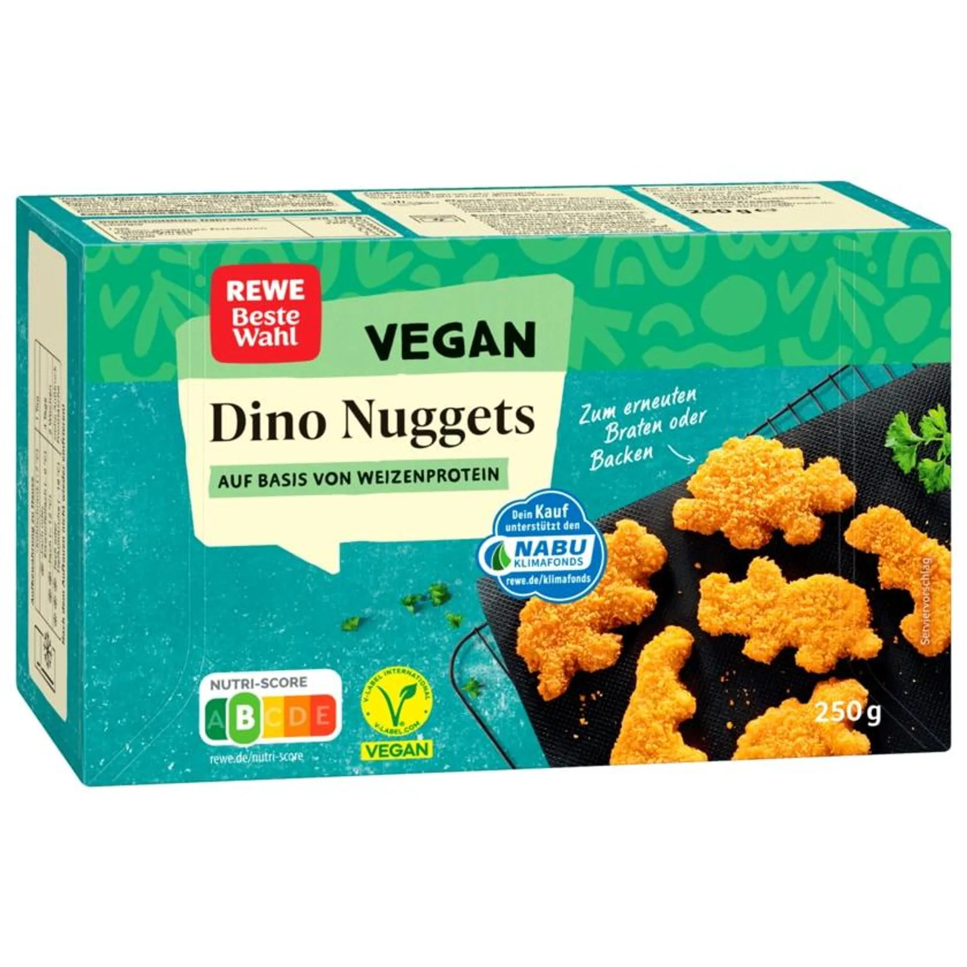 REWE Beste Wahl Dino Nuggets vegan 250g