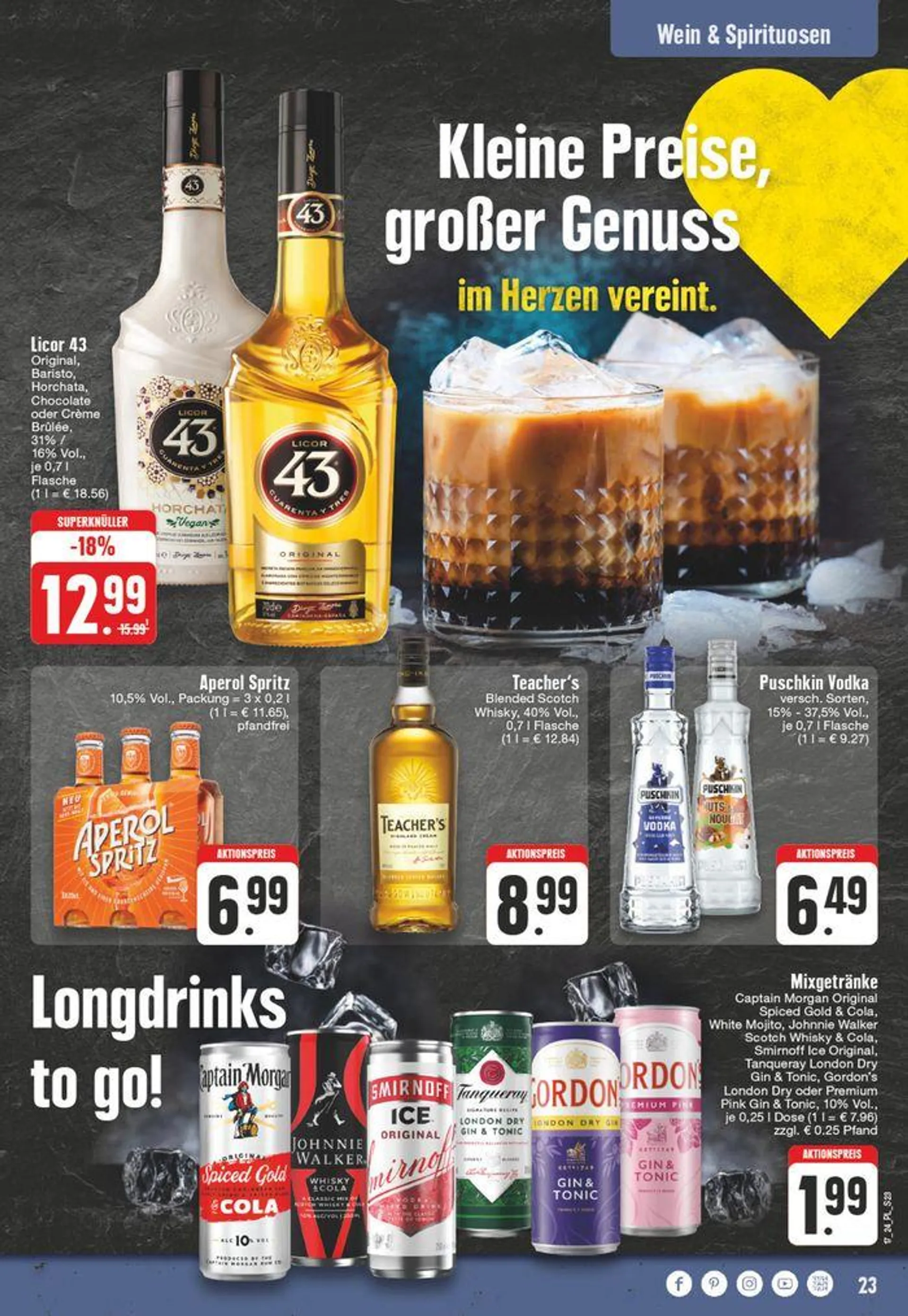 Edeka flugblatt von 21. April bis 27. April 2024 - Prospekt seite 23