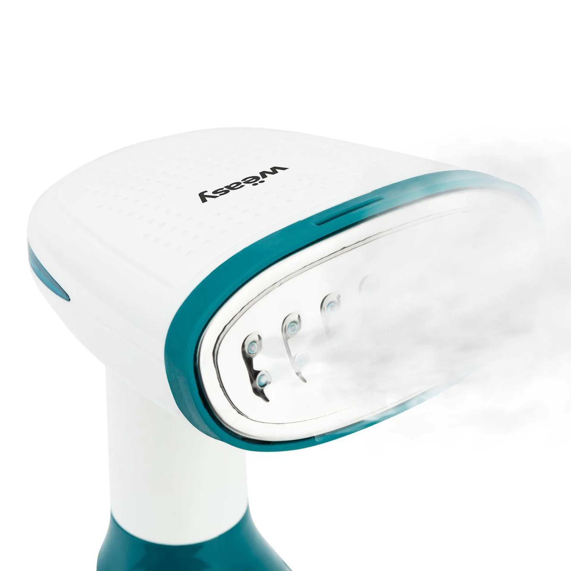 Wëasy Hand-Dampfbügeleisen HVP10 Steamer Tragbarer, leichter, ergonomischer Reisedampfer, Bügeleisen, Dauerdampf 32 g/min, Unbegrenzte Autonomie, Edelstahlsohle, Fertig in 30 Sekunden, Wassertank 280ml