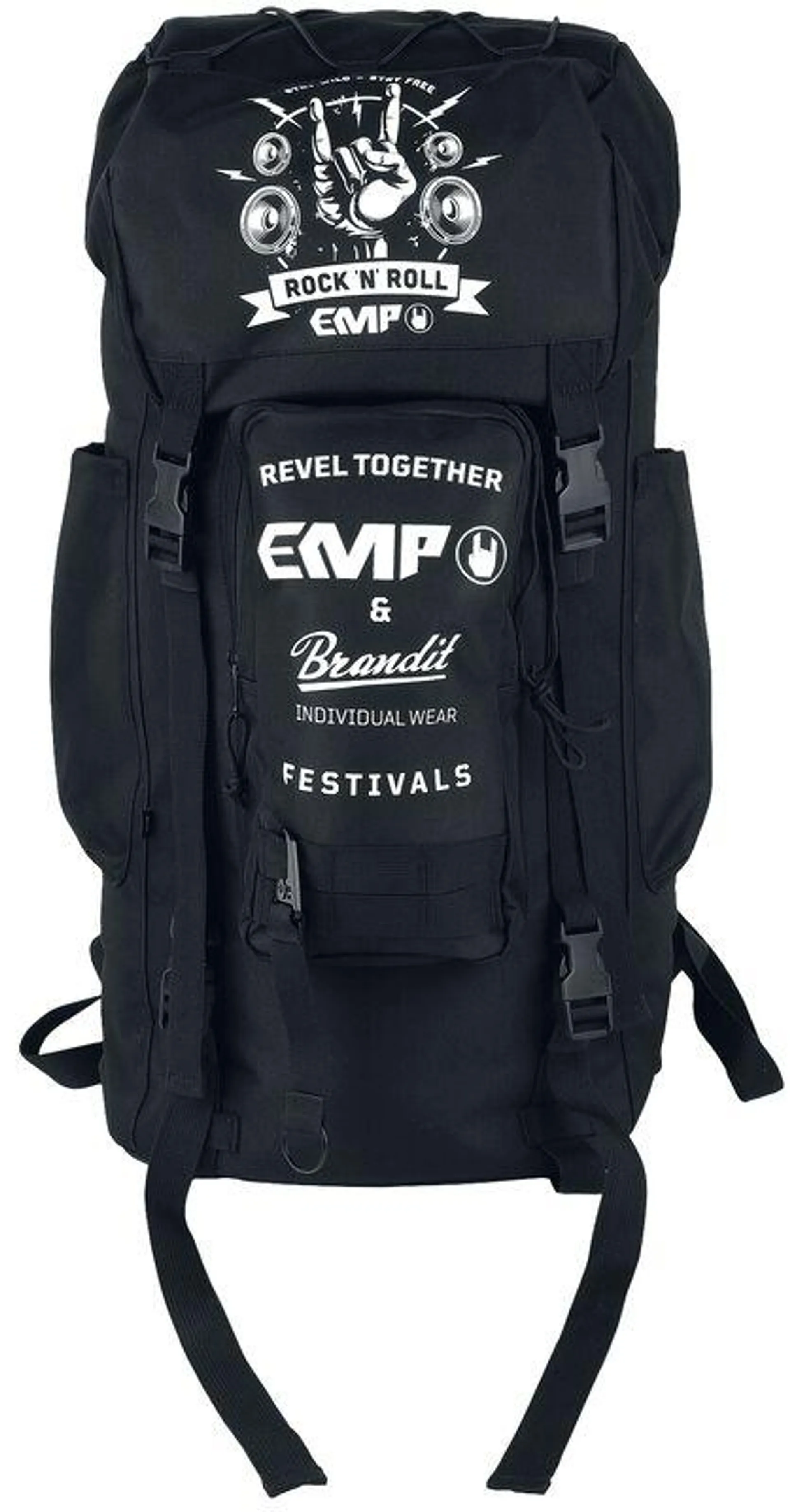 "EMP X Brandit - Festival Rucksack" Rucksack schwarz von EMP Special Collection