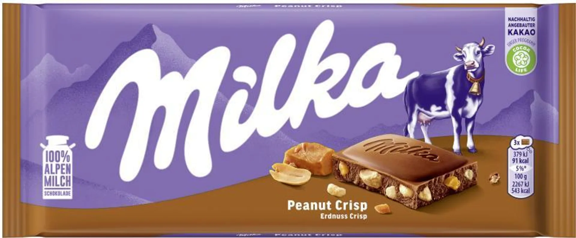 Milka Tafel Erdnuss Crisp