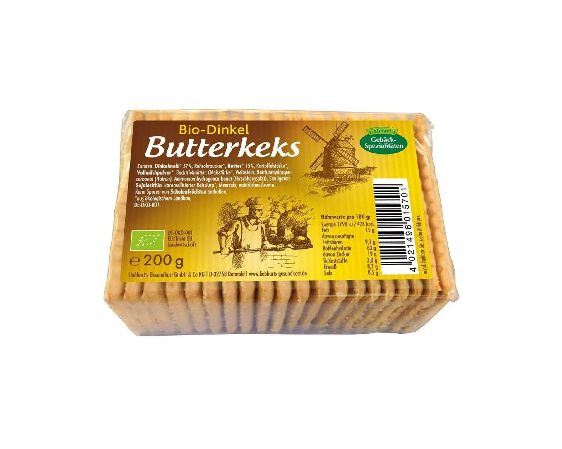 Liebhart´s Gesundkost Dinkel Butterkeks 200 g