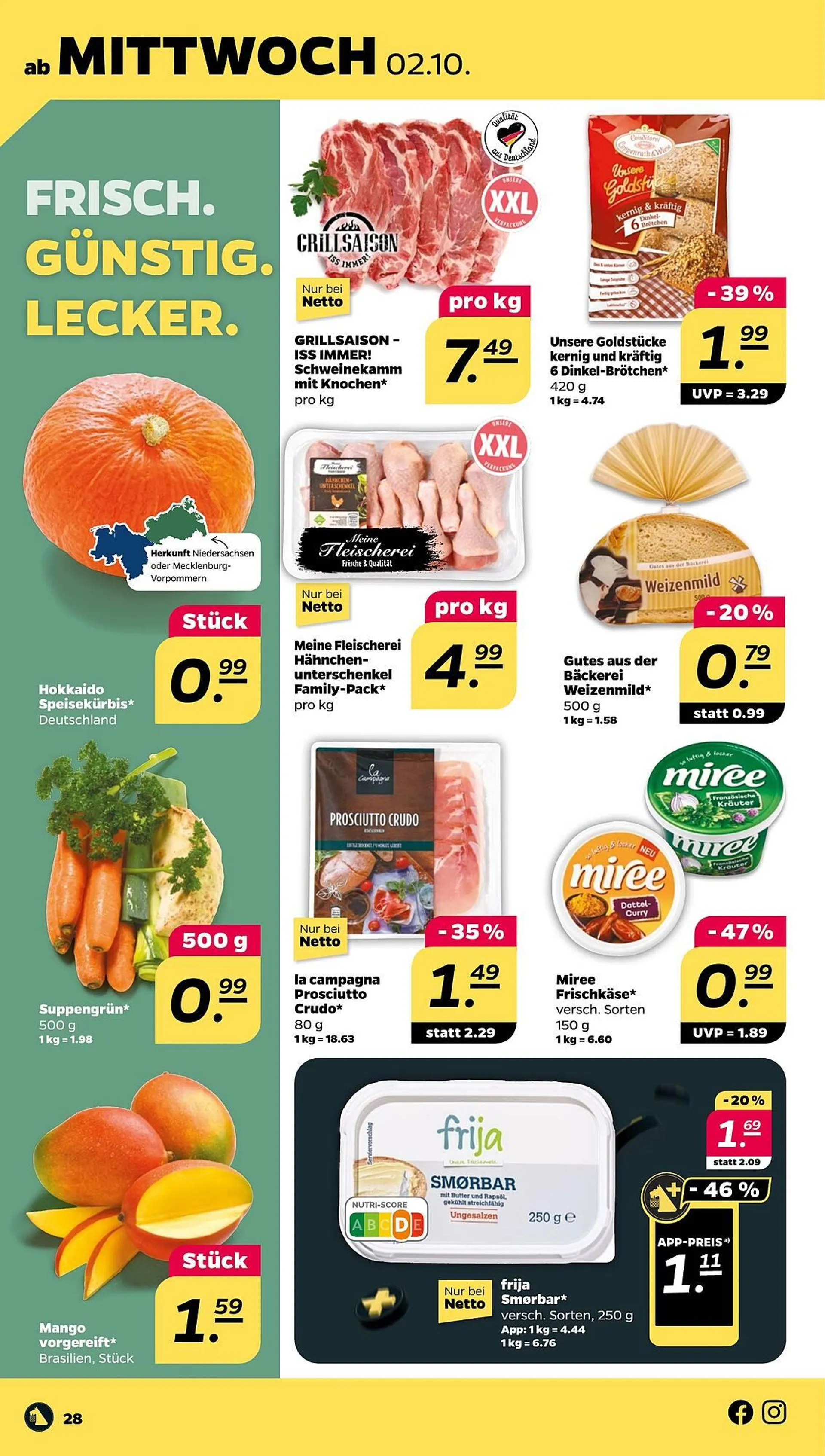 NETTO Prospekt von 30. September bis 5. Oktober 2024 - Prospekt seite 28