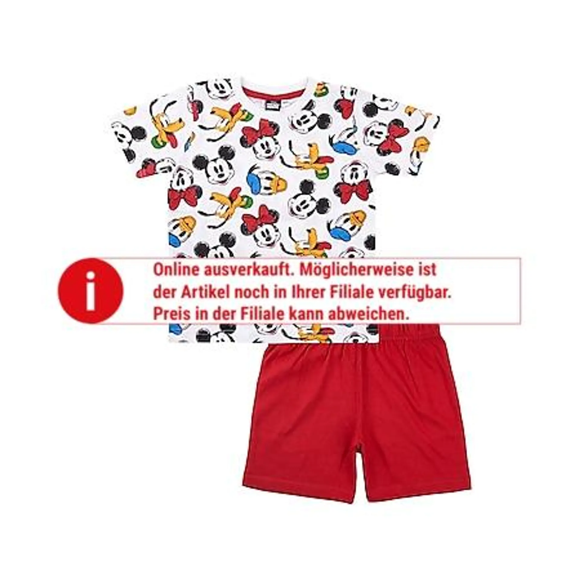 Kinder Lizenz Pyjama Shorty - Gr. 98/104