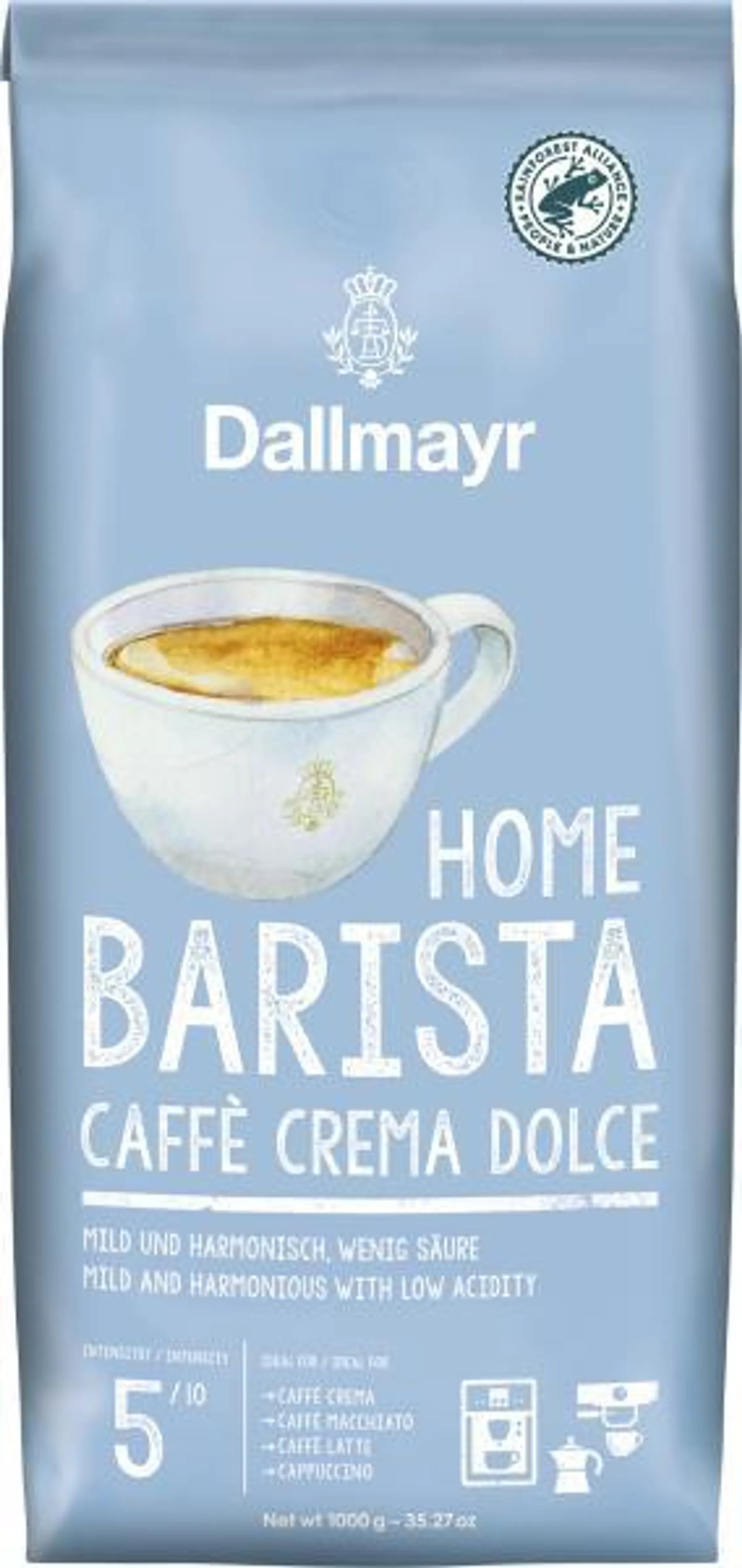 Dallmayr Home Barista Caffe Crema Dolce Ganze Bohnen