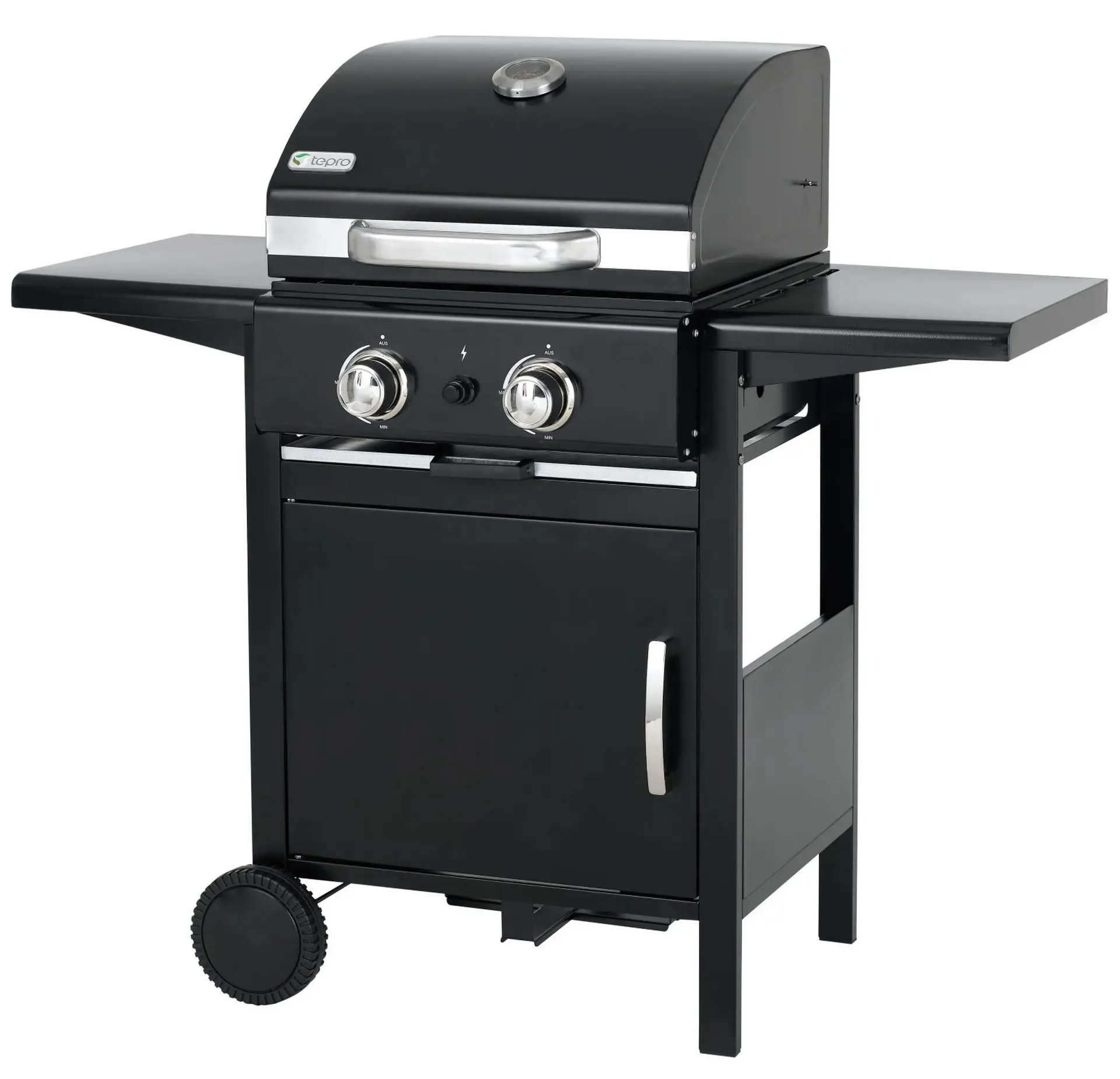 Gasgrill BLOOMFIELD - schwarz - 2 Edelstahlbrenner