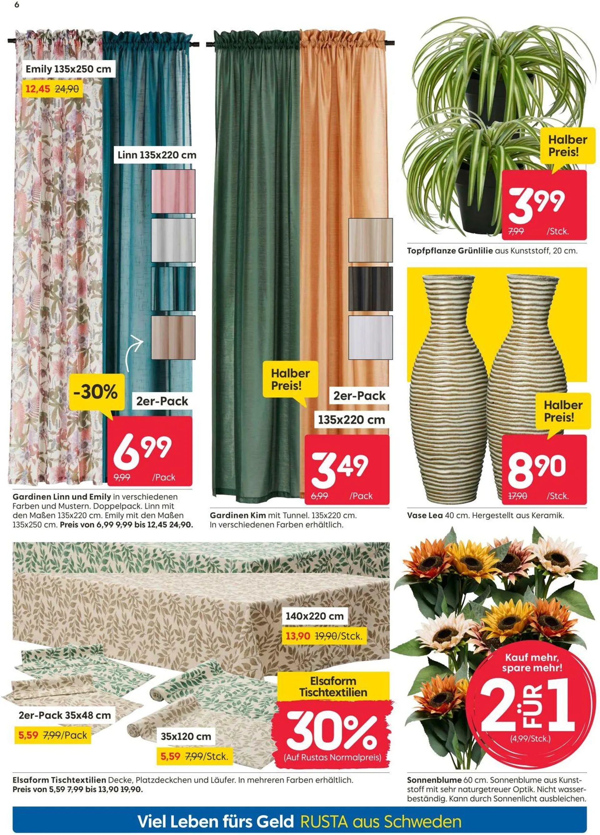 Rusta von 11. August bis 25. August 2025 - Prospekt seite 6