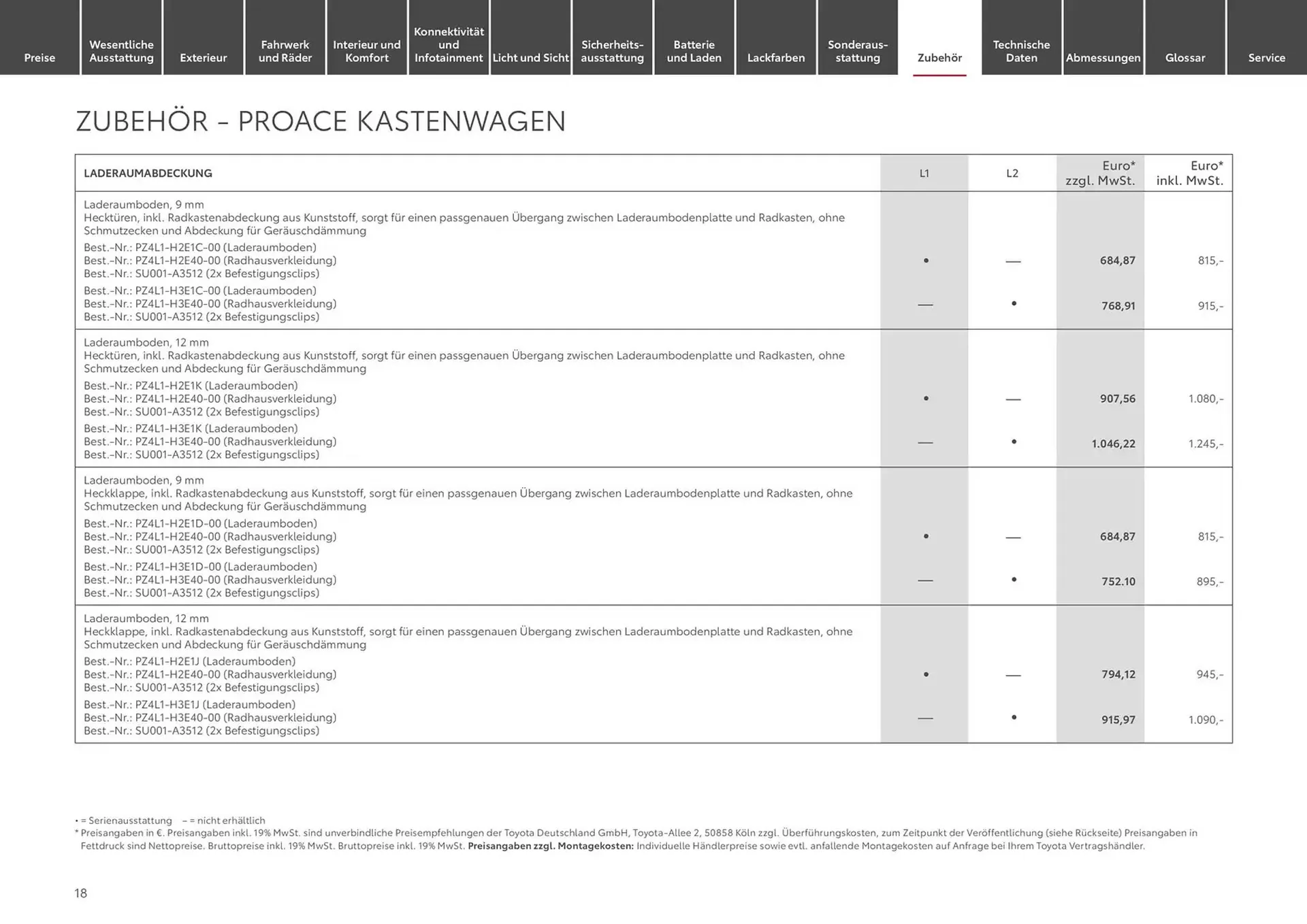 Toyota Prospekt von 13. November bis 13. November 2025 - Prospekt seite 18