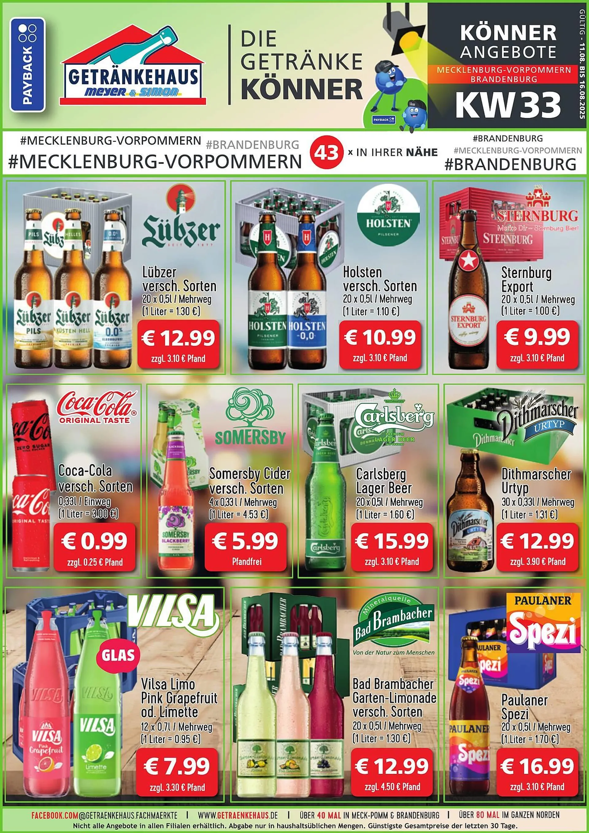 Getränkehaus Prospekt von 11. August bis 16. August 2025 - Prospekt seite 1