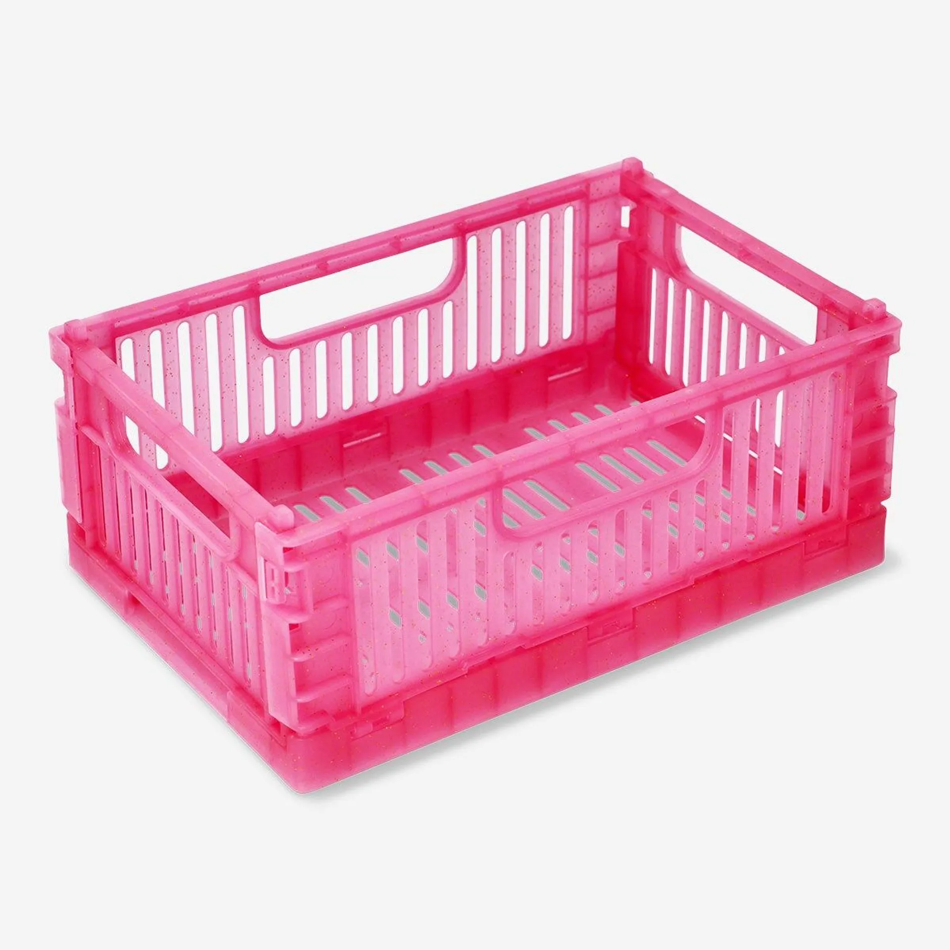 Pink collapsible storage box - Large