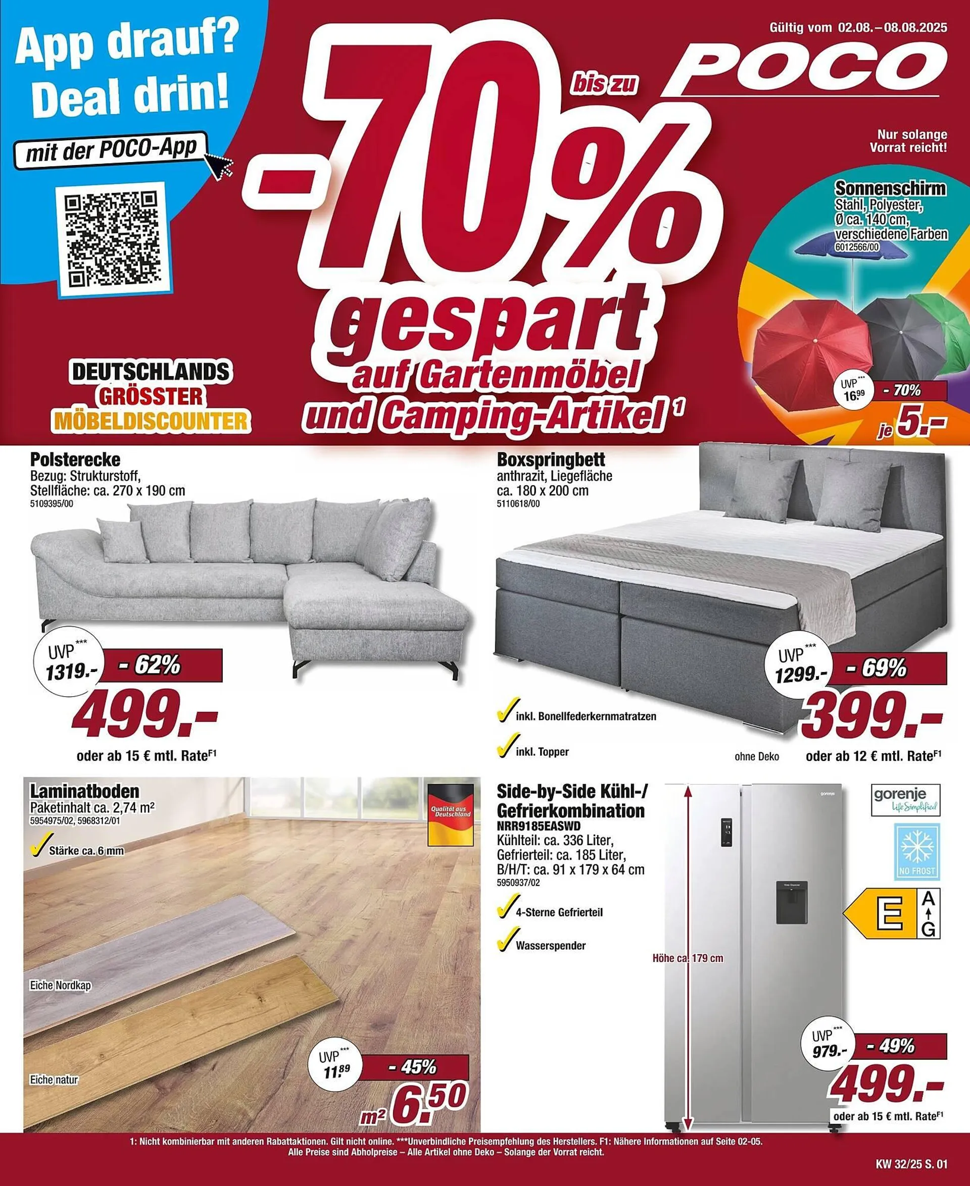 Poco Prospekt von 2. August bis 8. August 2025 - Prospekt seite 1