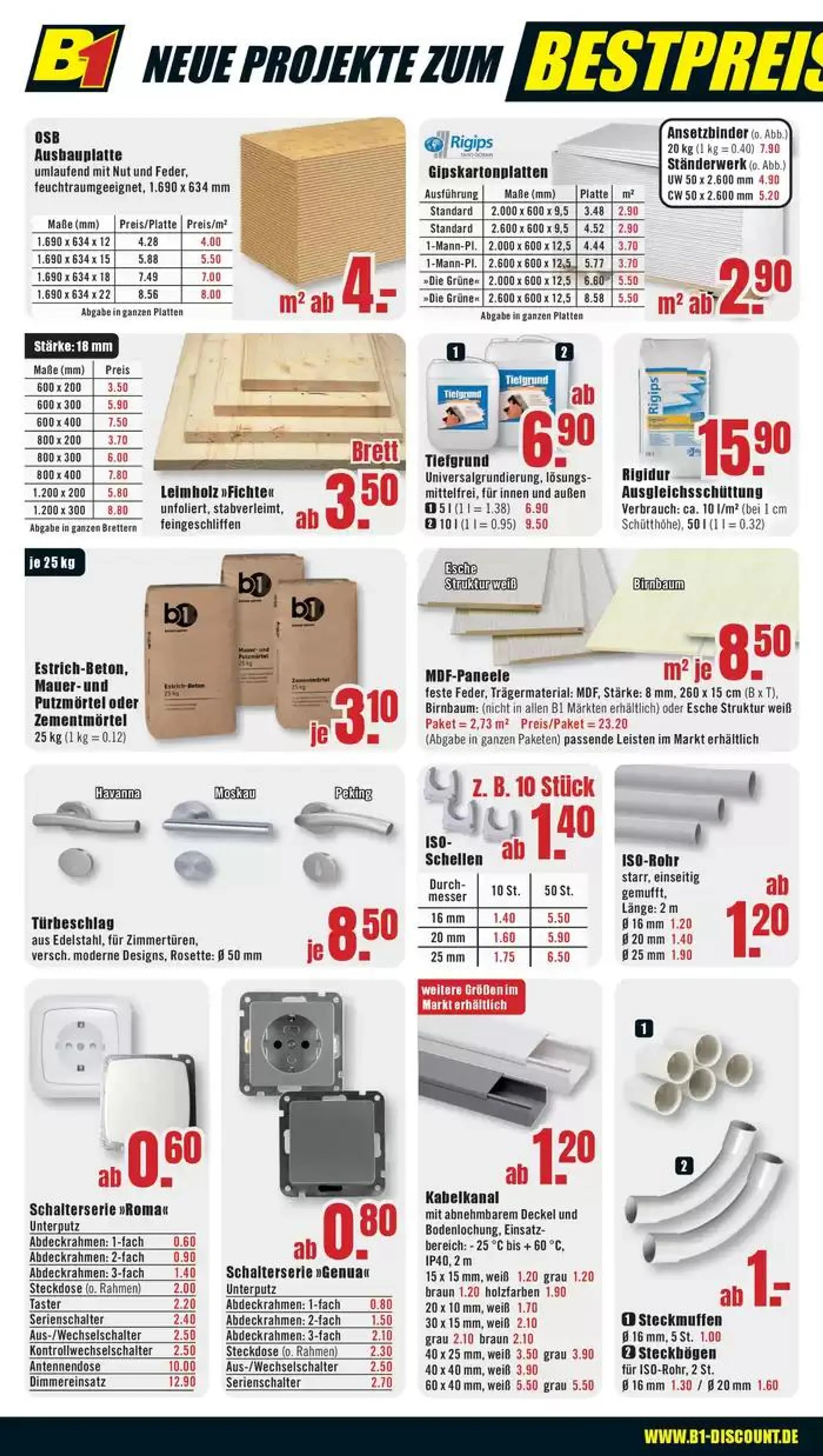 B1 Discount Baumarkt flugblatt von 19. Oktober bis 2. November 2024 - Prospekt seite 4