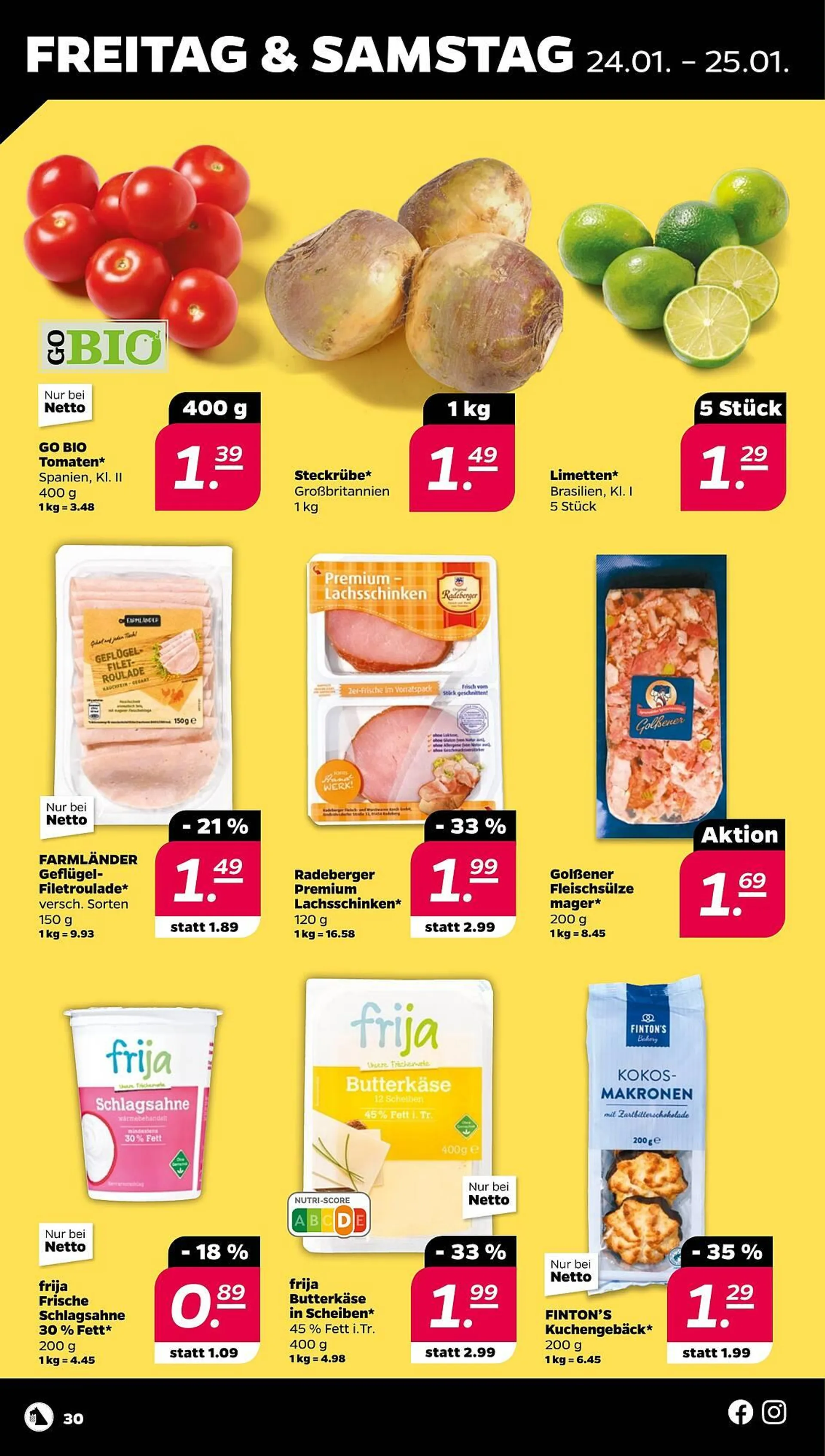 NETTO Prospekt von 20. Januar bis 25. Januar 2025 - Prospekt seite 30