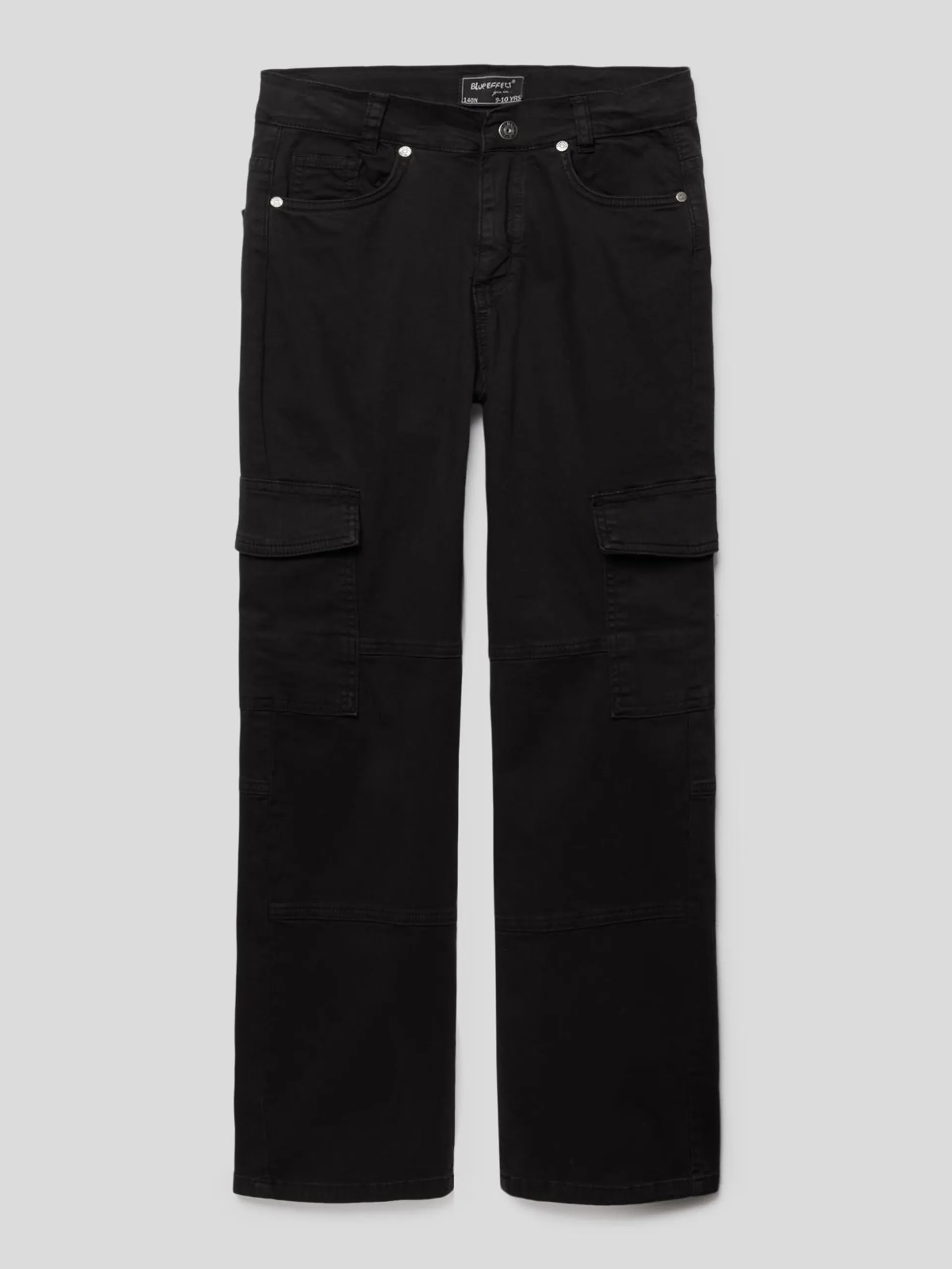 Cargohose mit 5-Pocket-Design in black