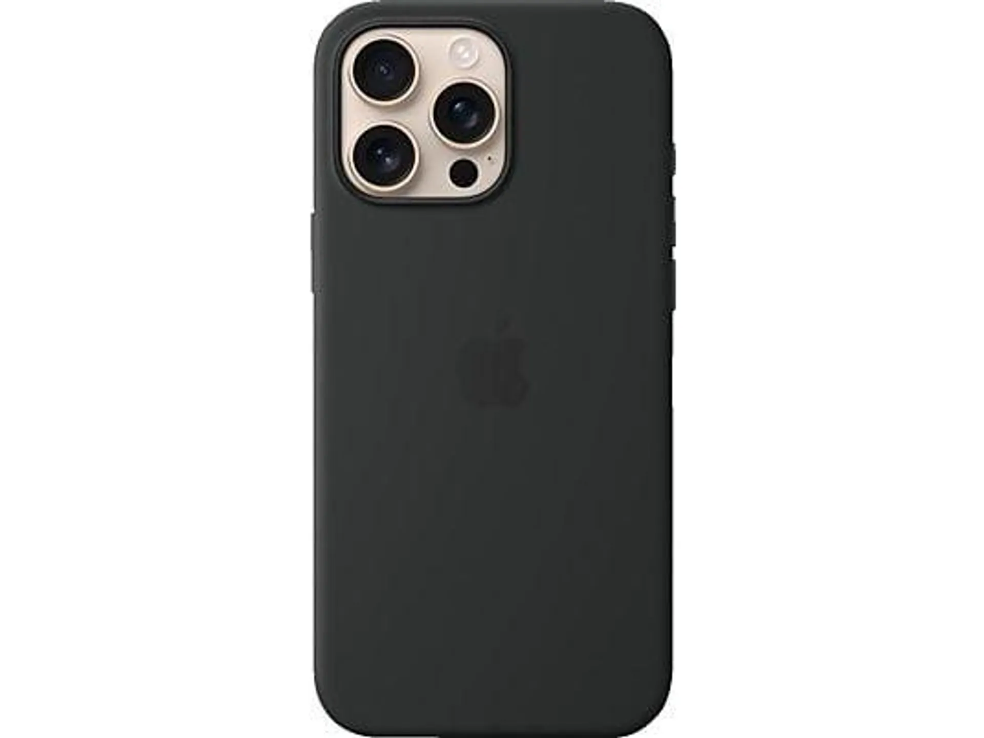 APPLE Silikon Case mit MagSafe, Backcover, Apple, iPhone 16 Pro Max, Schwarz