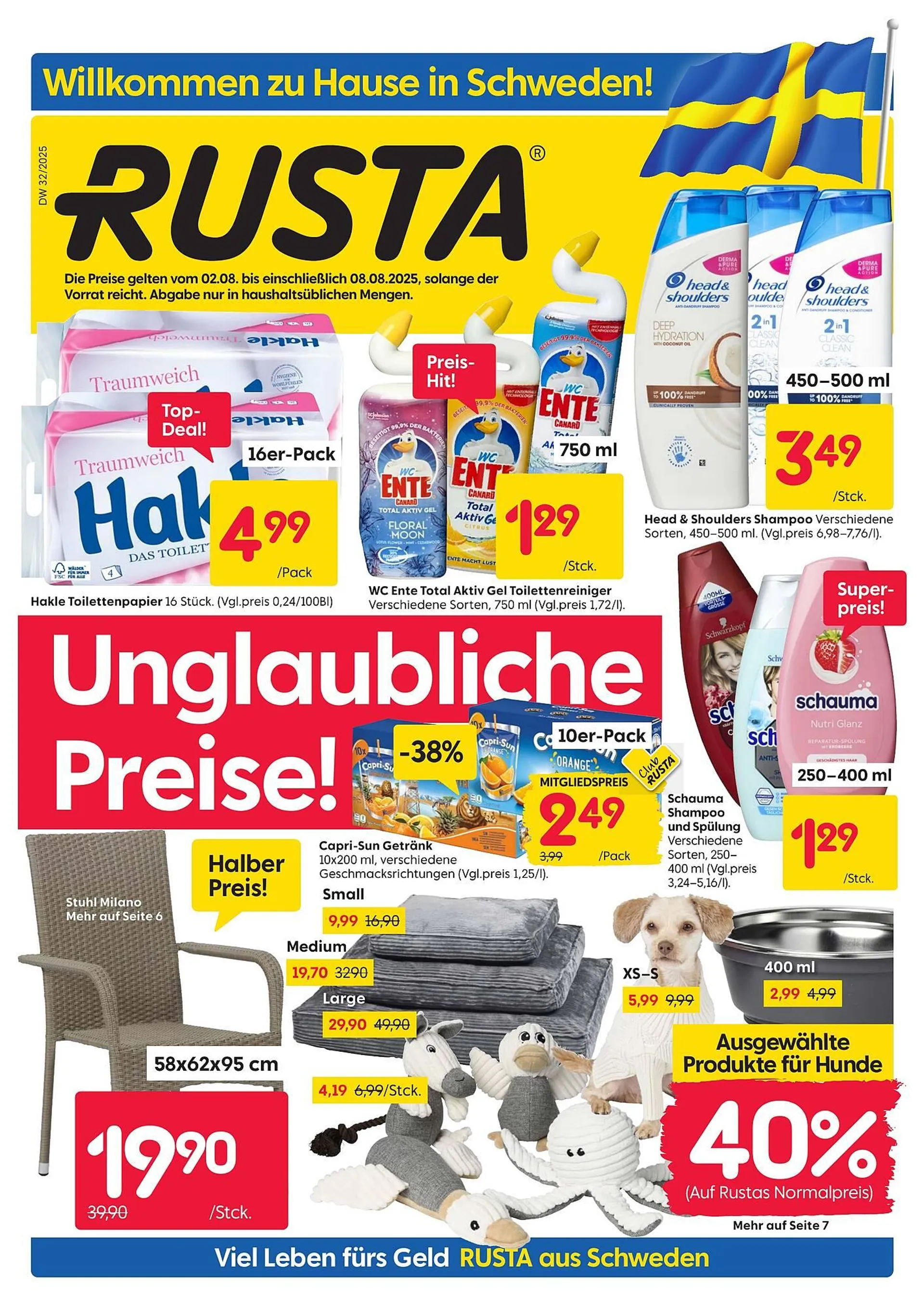 Rusta Prospekt von 2. August bis 8. August 2025 - Prospekt seite 1