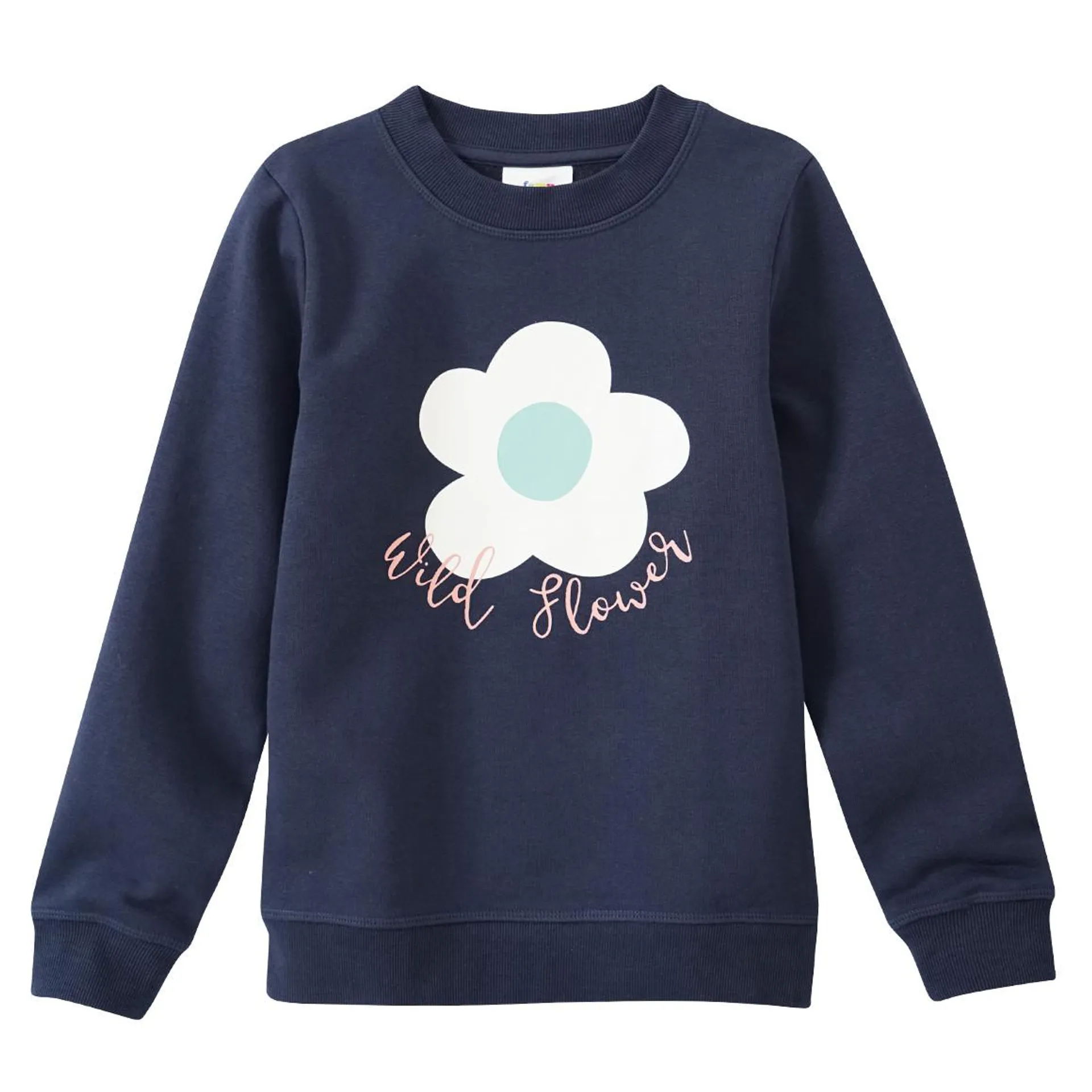 Mädchen Sweatshirt mit Blumen-Print