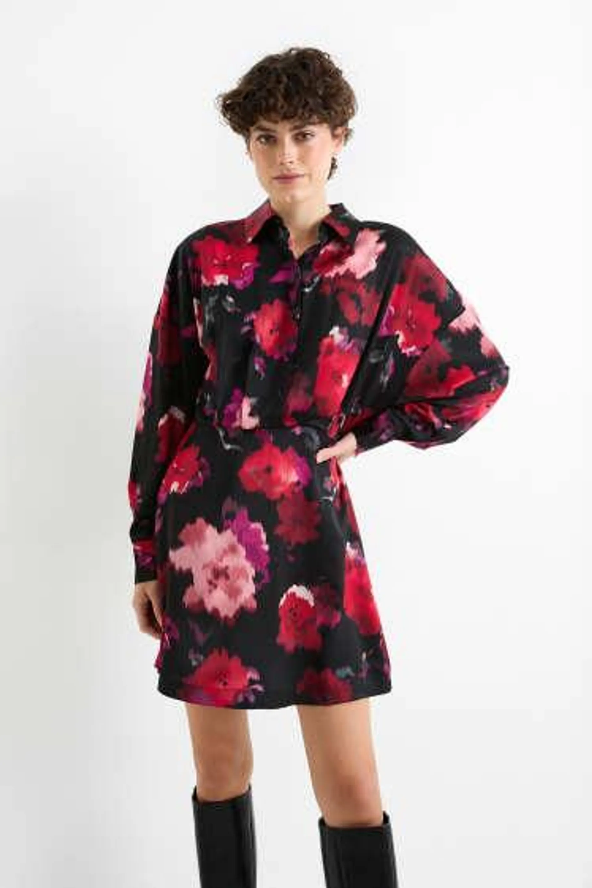 Shirt dress - floral