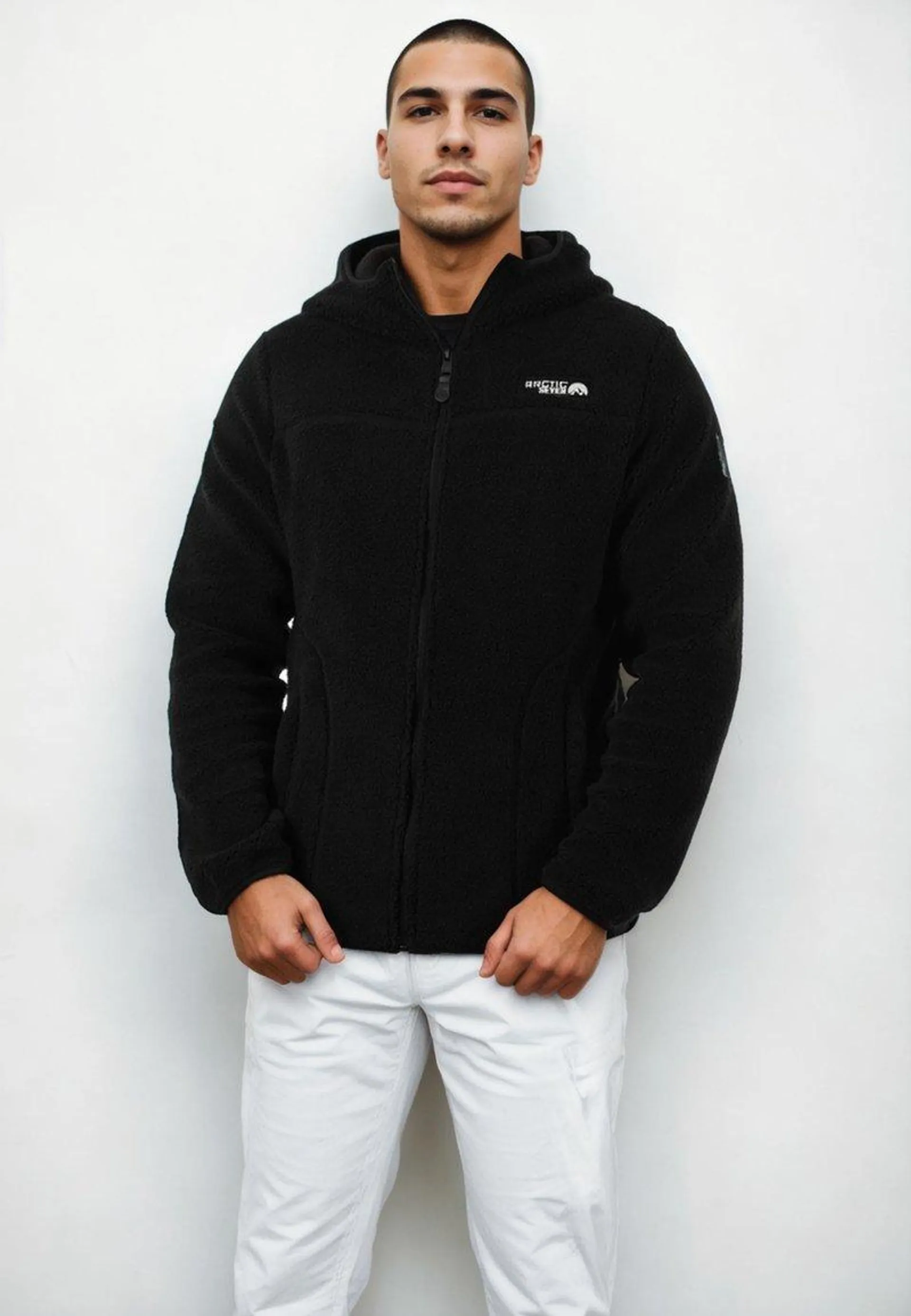 Fleece jacket - schwarz