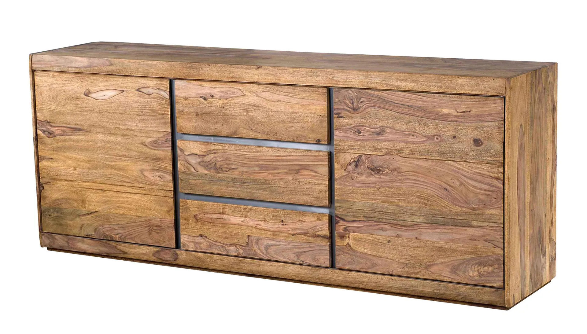 Sideboard Sheesham massiv gebeizt 187 cm - SENSO