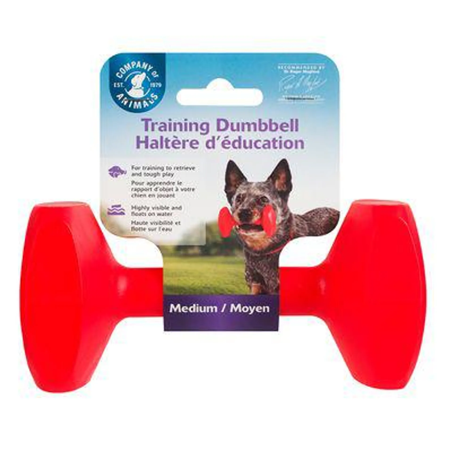 Company of Animals Training Dumbbell, rot