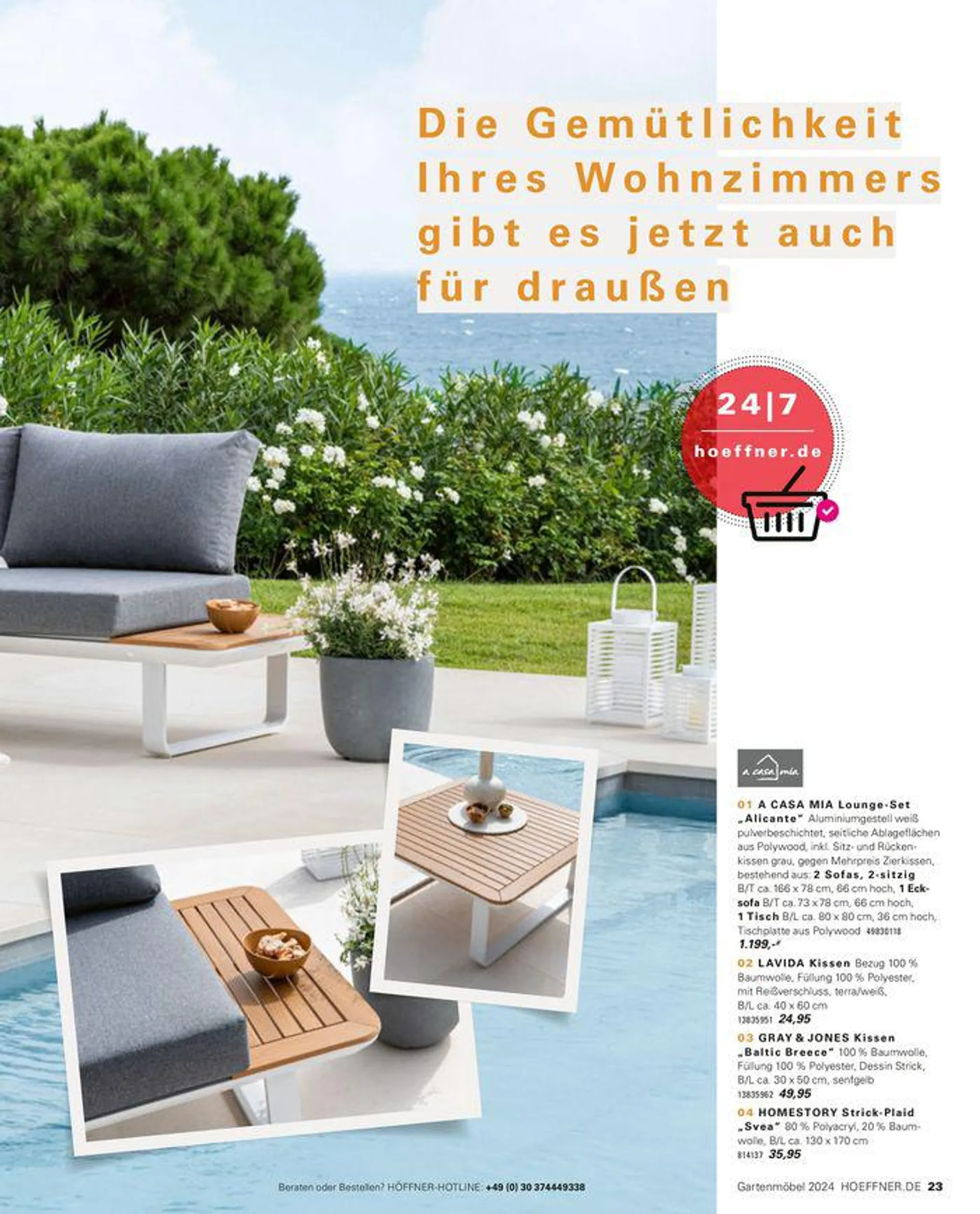 Höffner flugblatt von 10. April bis 31. August 2024 - Prospekt seite 23