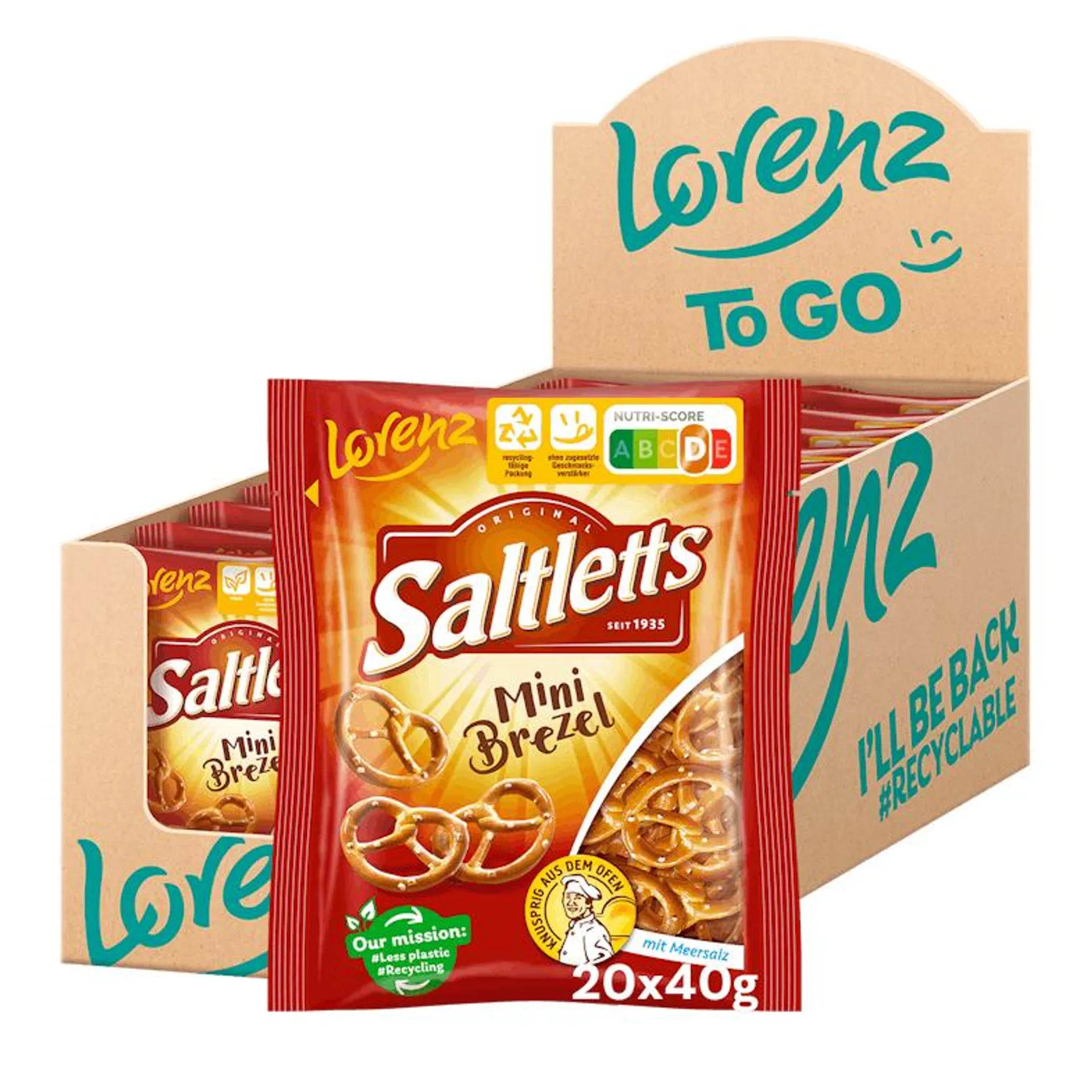 Lorenz Saltletts Mini Brezel 20 x 40g (800g)