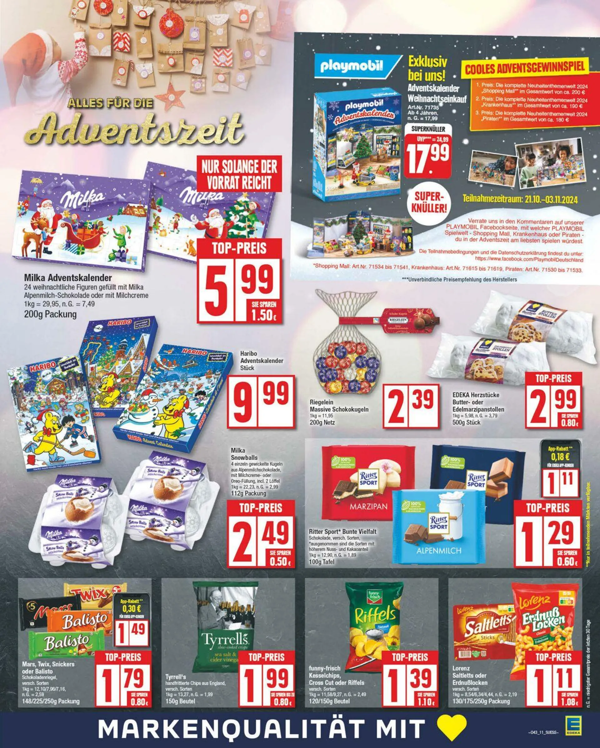 Edeka - Potsdam von 21. Oktober bis 26. Oktober 2024 - Prospekt seite 13