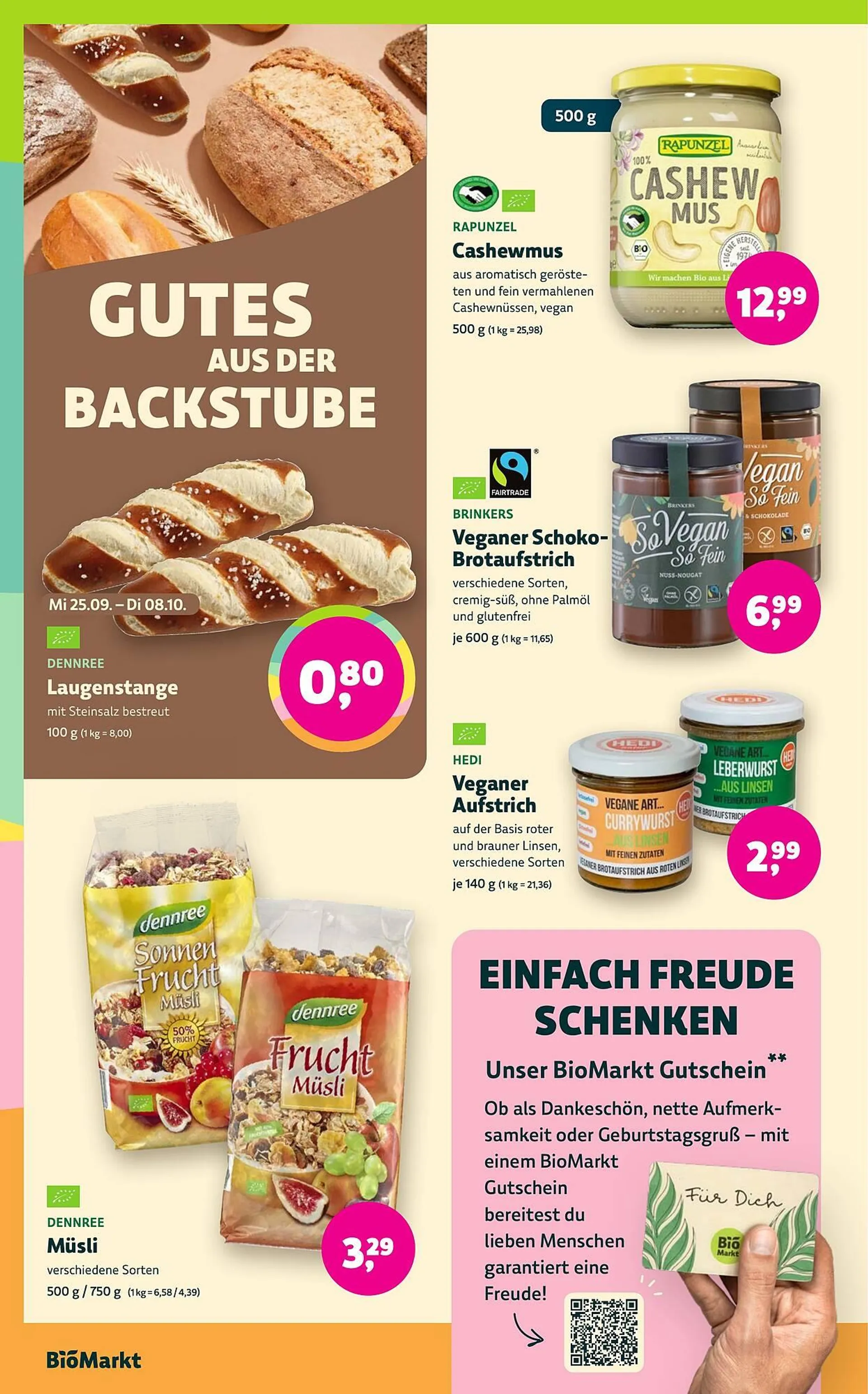 Landmann's Biomarkt Prospekt von 25. September bis 8. Oktober 2024 - Prospekt seite 10