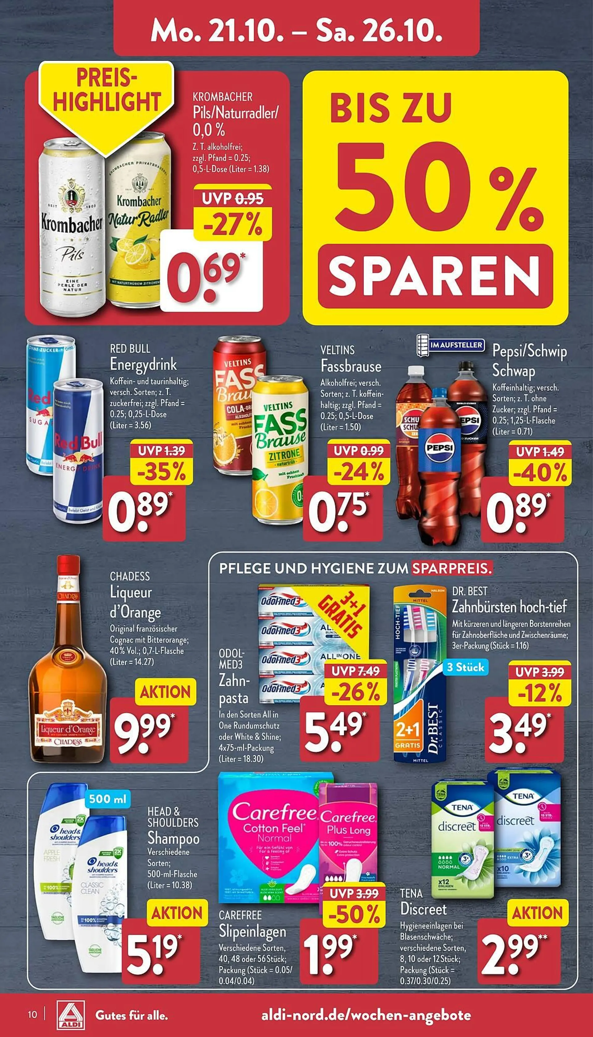 Aldi Nord Prospekt von 21. Oktober bis 26. Oktober 2024 - Prospekt seite 10