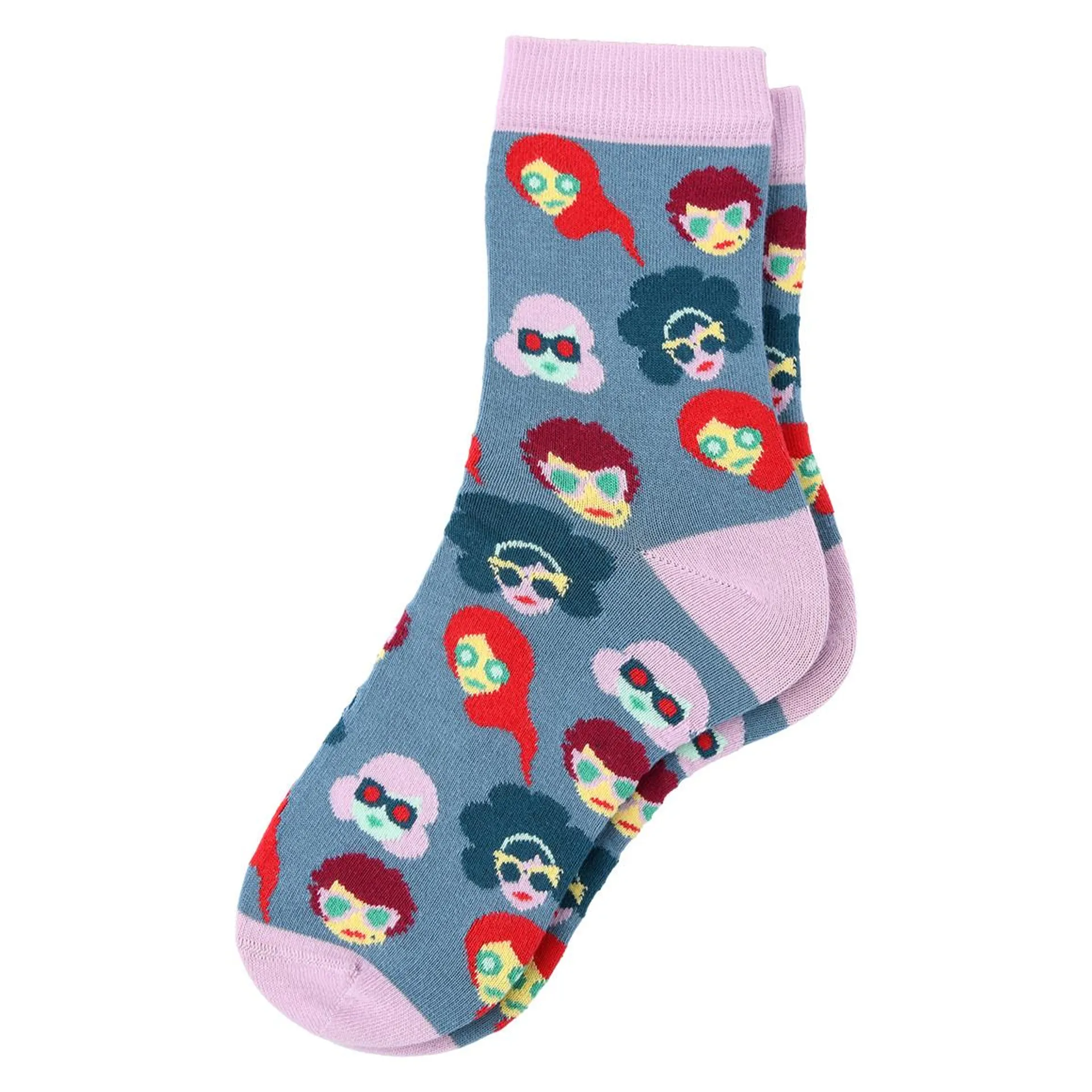 1 Paar Damen Socken im Pop-Art-Stil