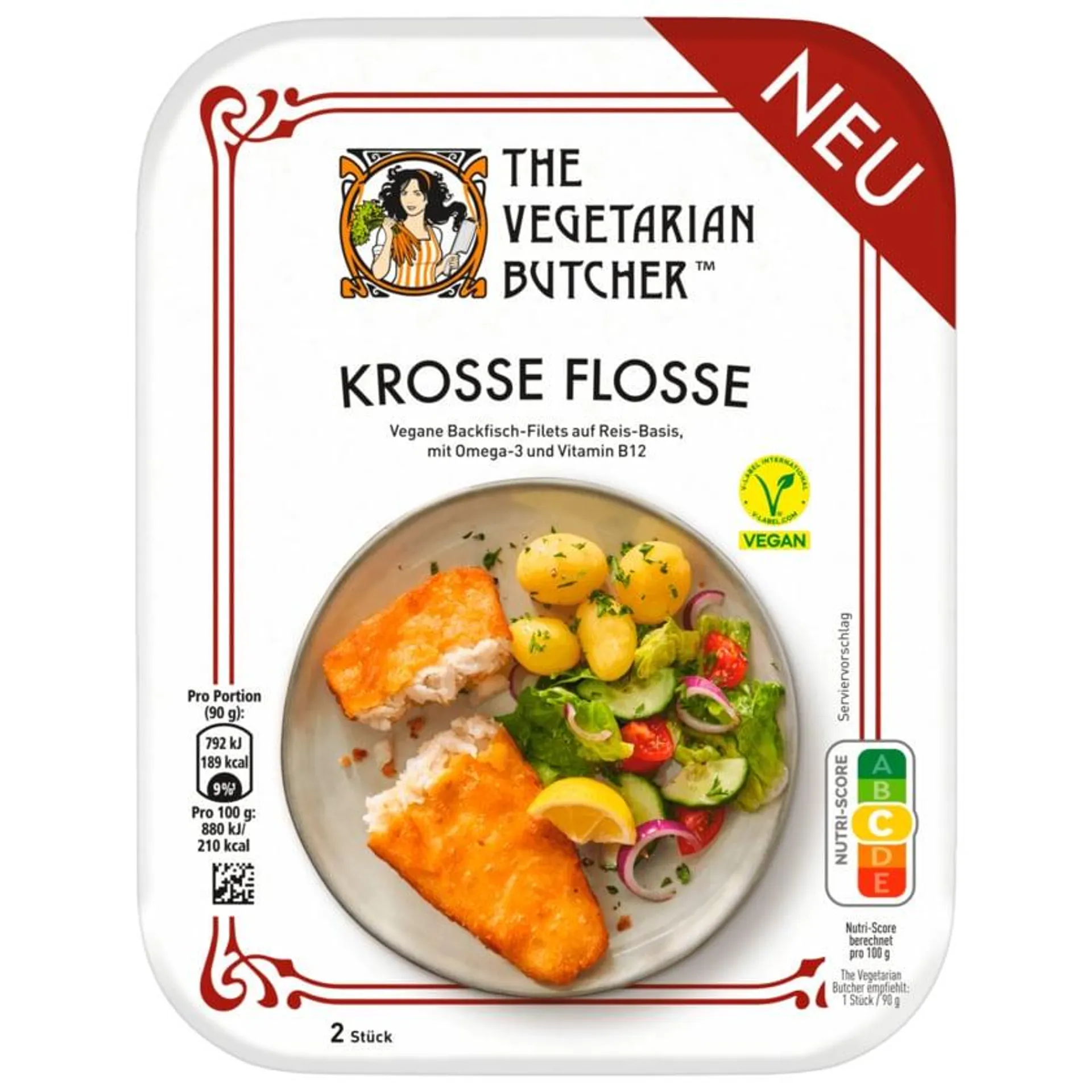 The Vegetarian Butcher Krosse Flosse Visch vegan 180g