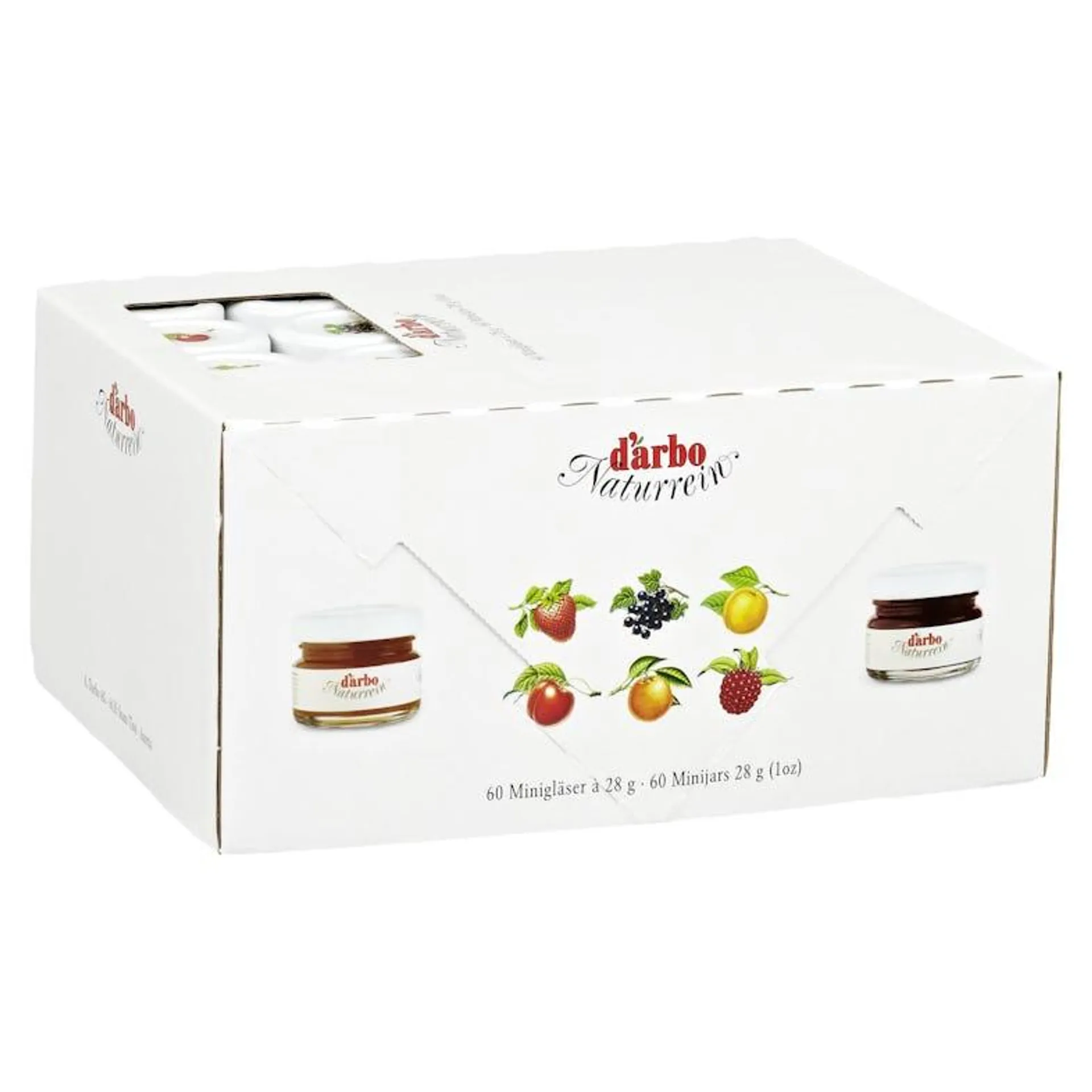 Darbo Konfitüre Sortiment Einzelportionen 60 Portionen x 28 g (1,68 kg)