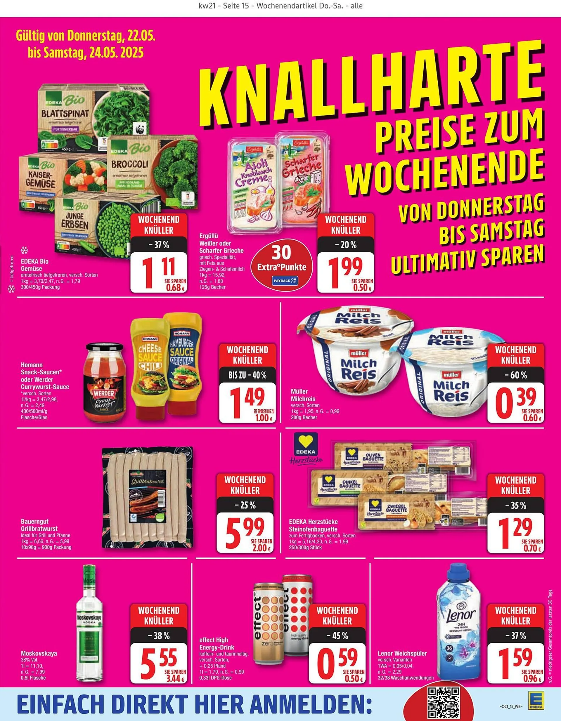 Edeka Prospekt von 18. Mai bis 24. Mai 2025 - Prospekt seite 15