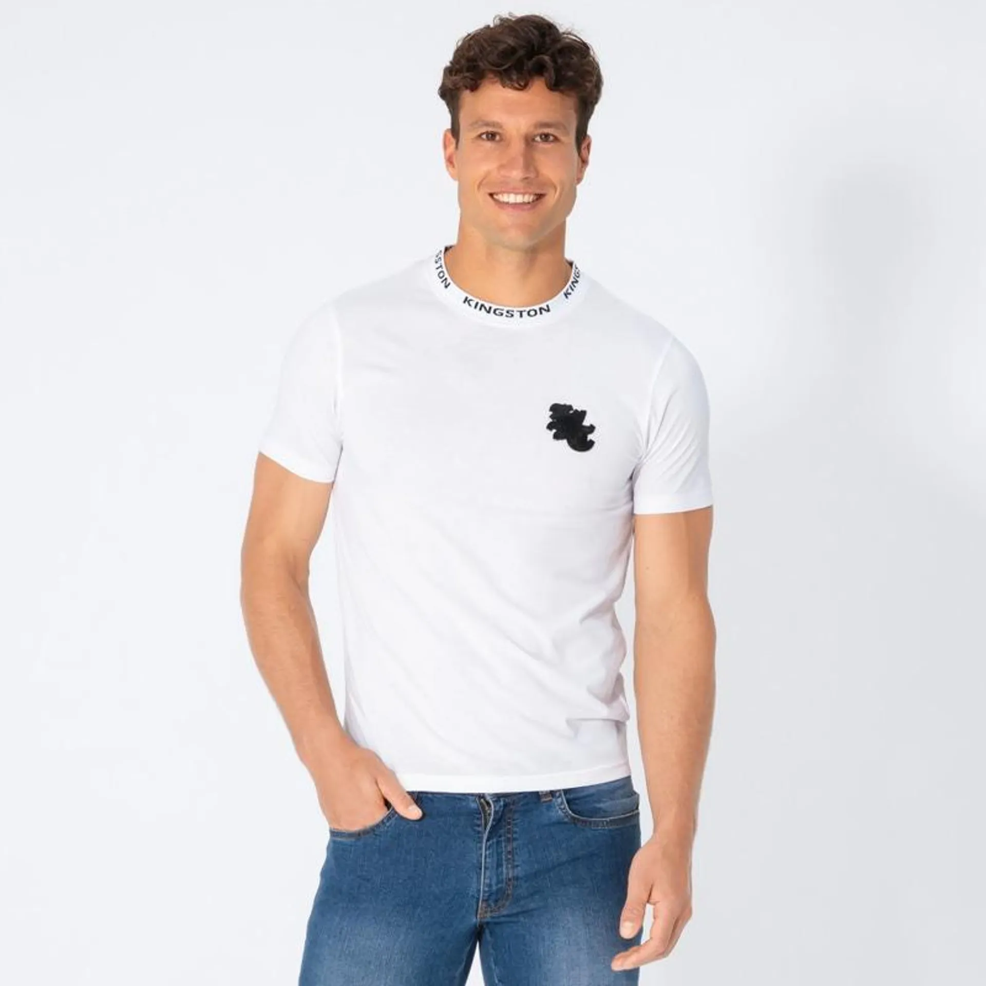 Herren-T-Shirt mit Badge