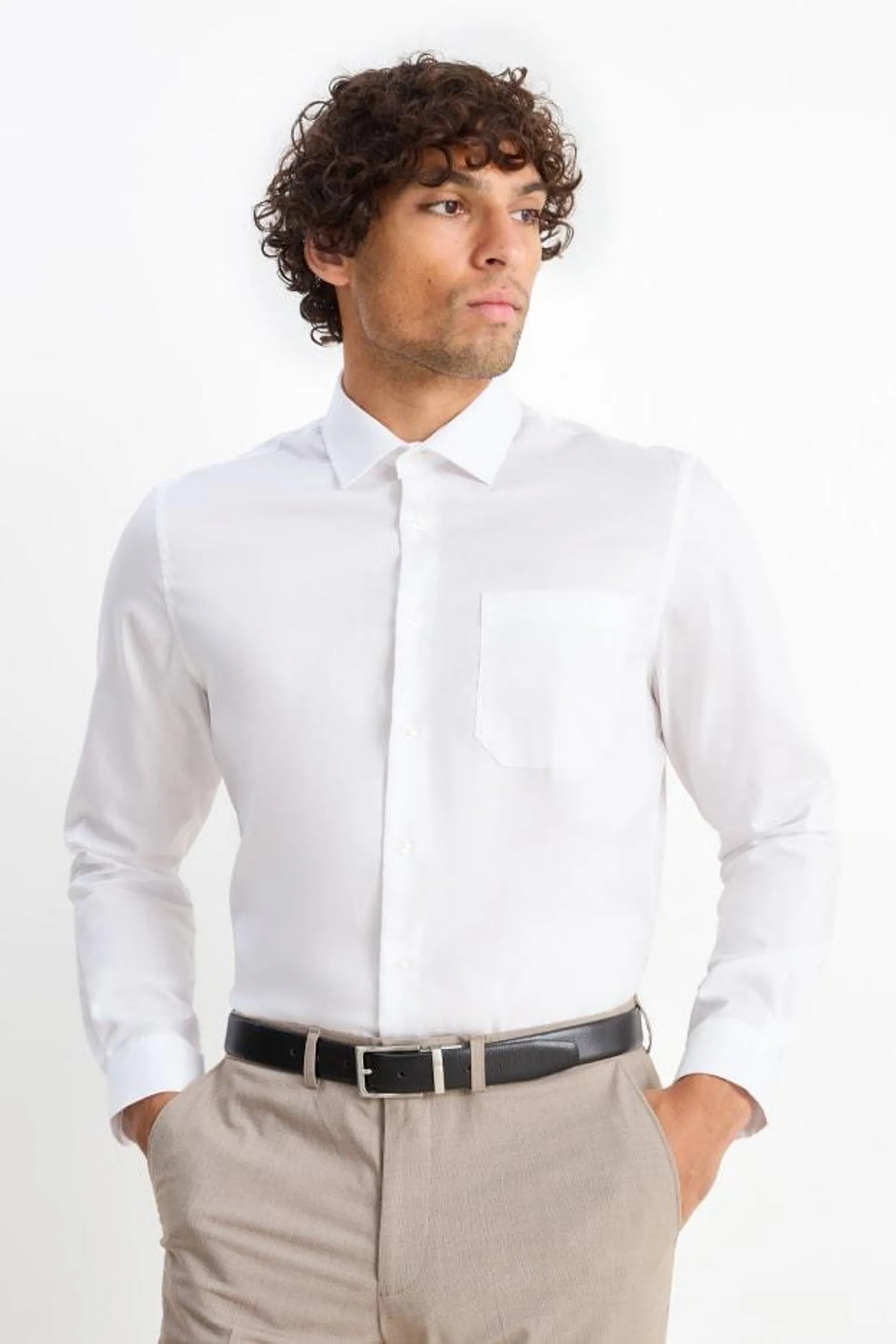 Business shirt - regular fit - kent collar - easy-iron