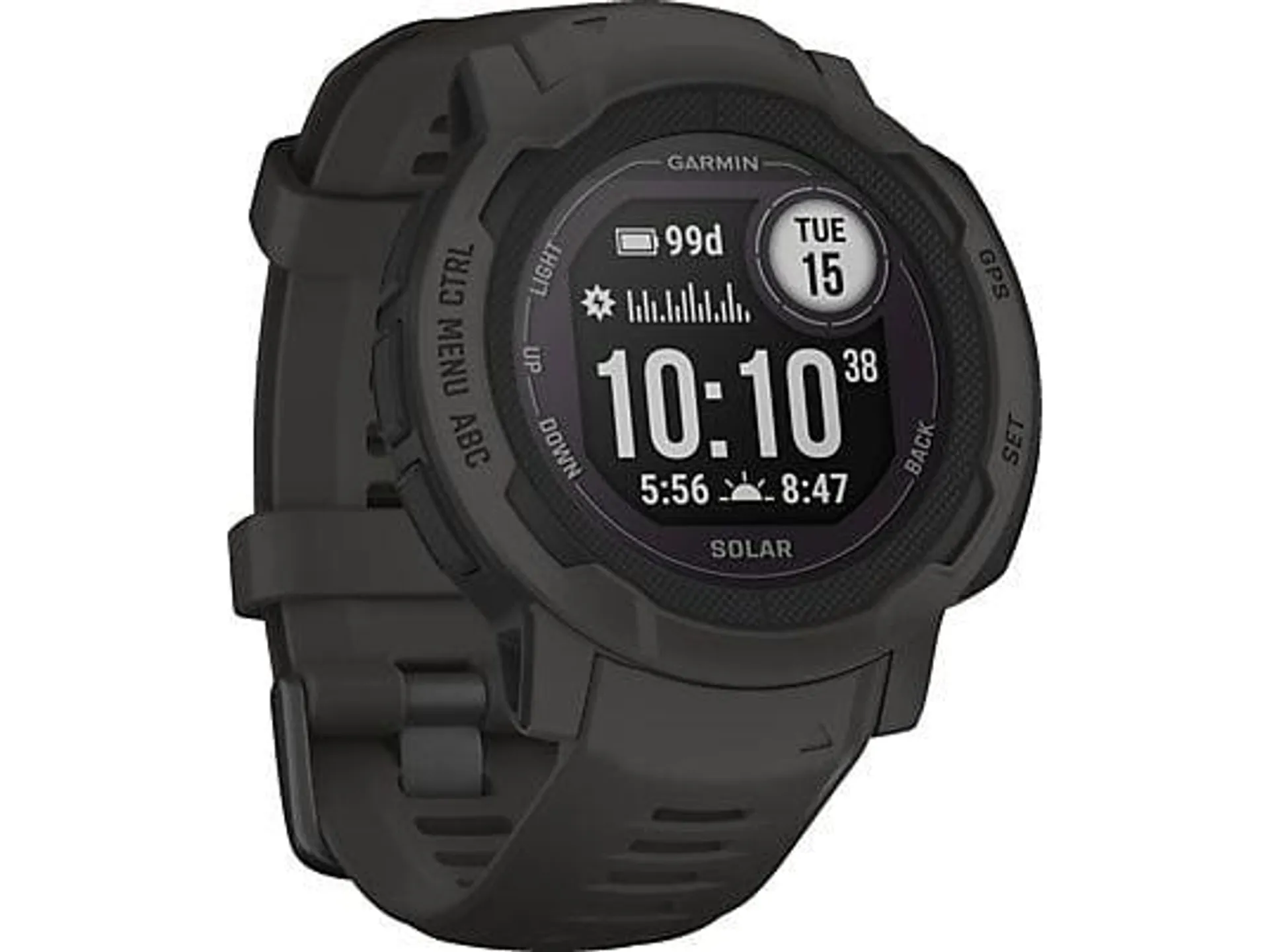 GARMIN Instinct 2 Solar Smartwatch Silikon, 135-230 mm, Schiefergrau