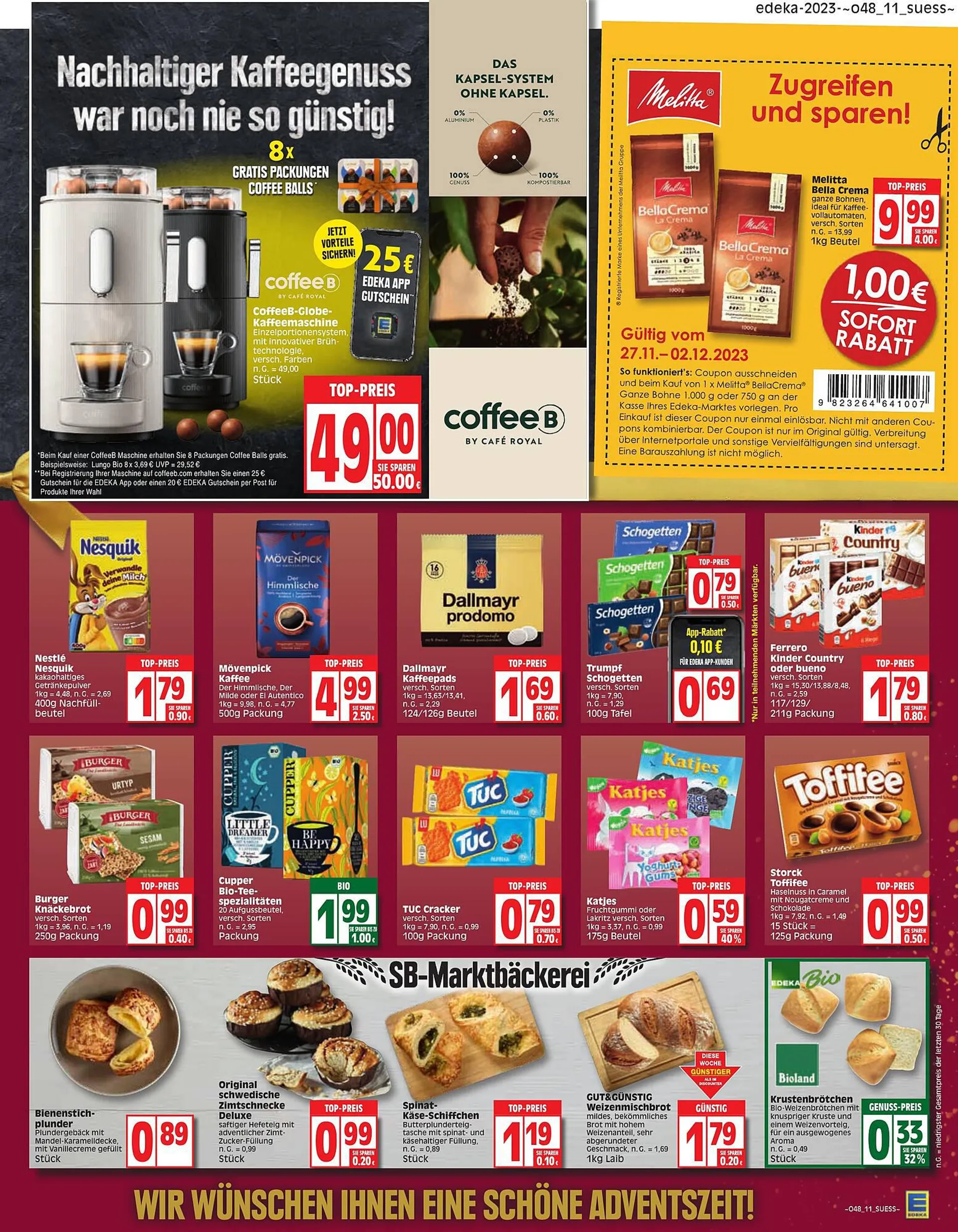 EDEKA Prospekt von 22. November bis 25. November 2023 - Prospekt seite 9