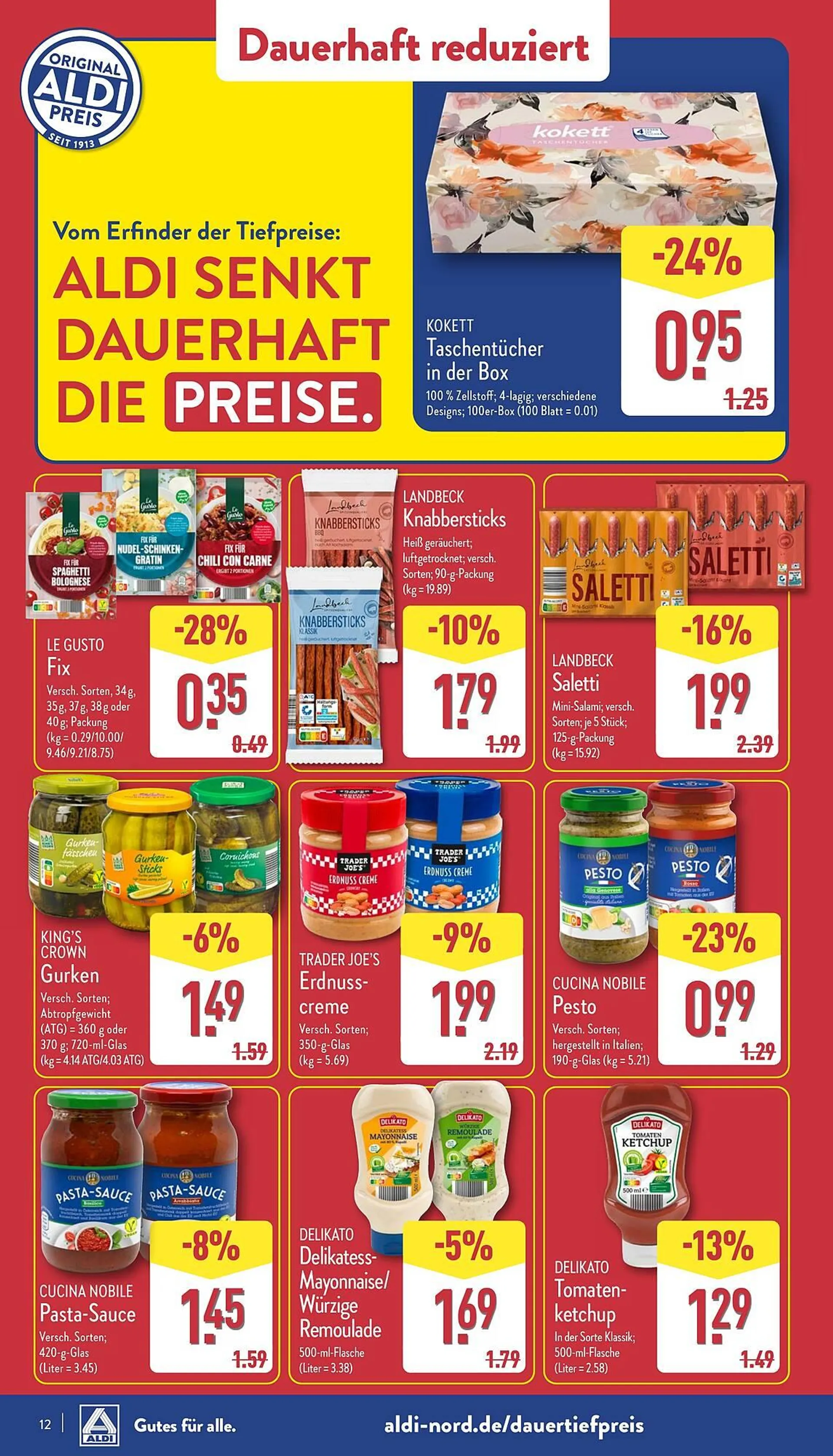 Aldi Nord Prospekt von 20. Januar bis 26. Januar 2025 - Prospekt seite 12