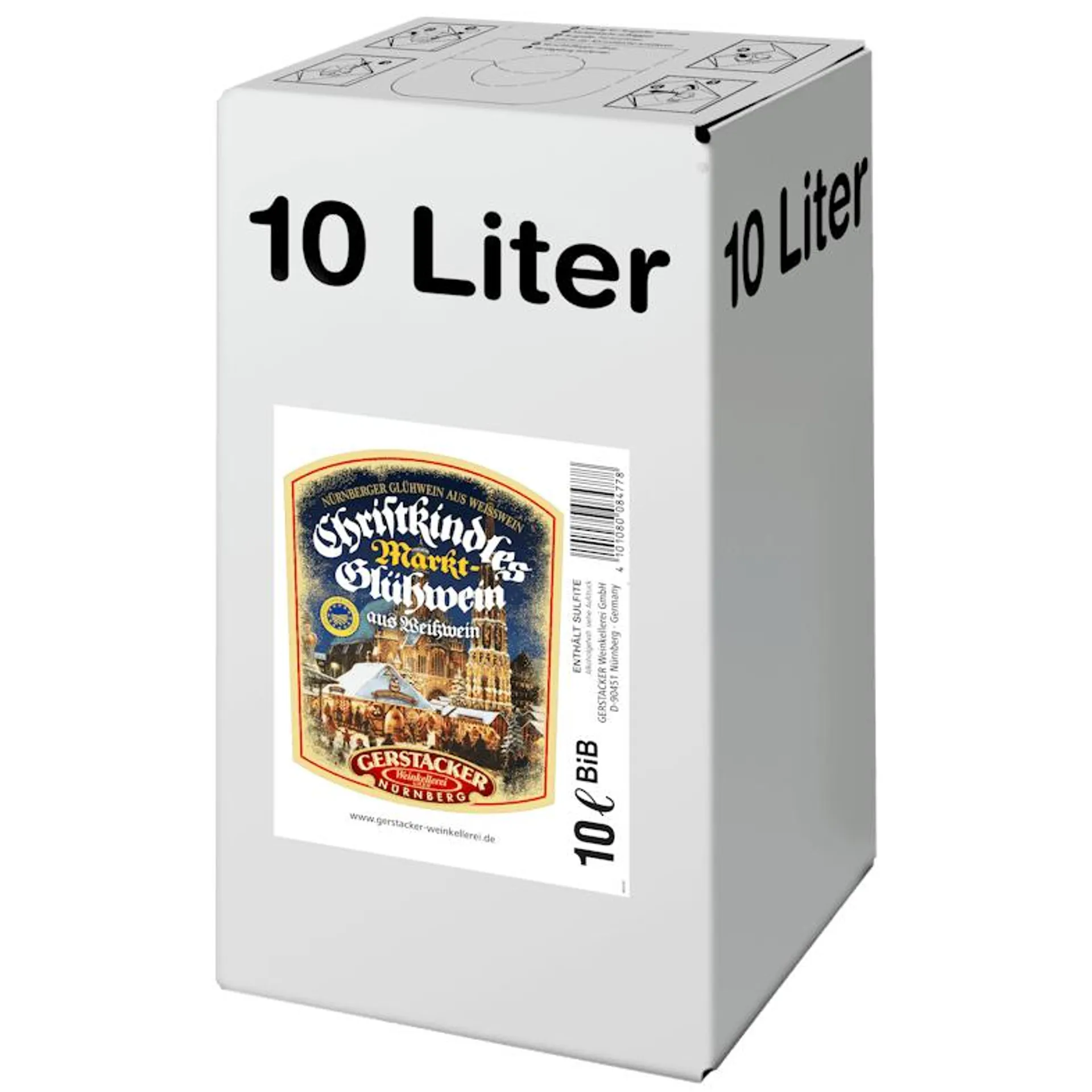 Gerstacker Nürnberger Christkindles® Markt-Glühwein aus Weißwein g.g.A. 10l Bag in Box