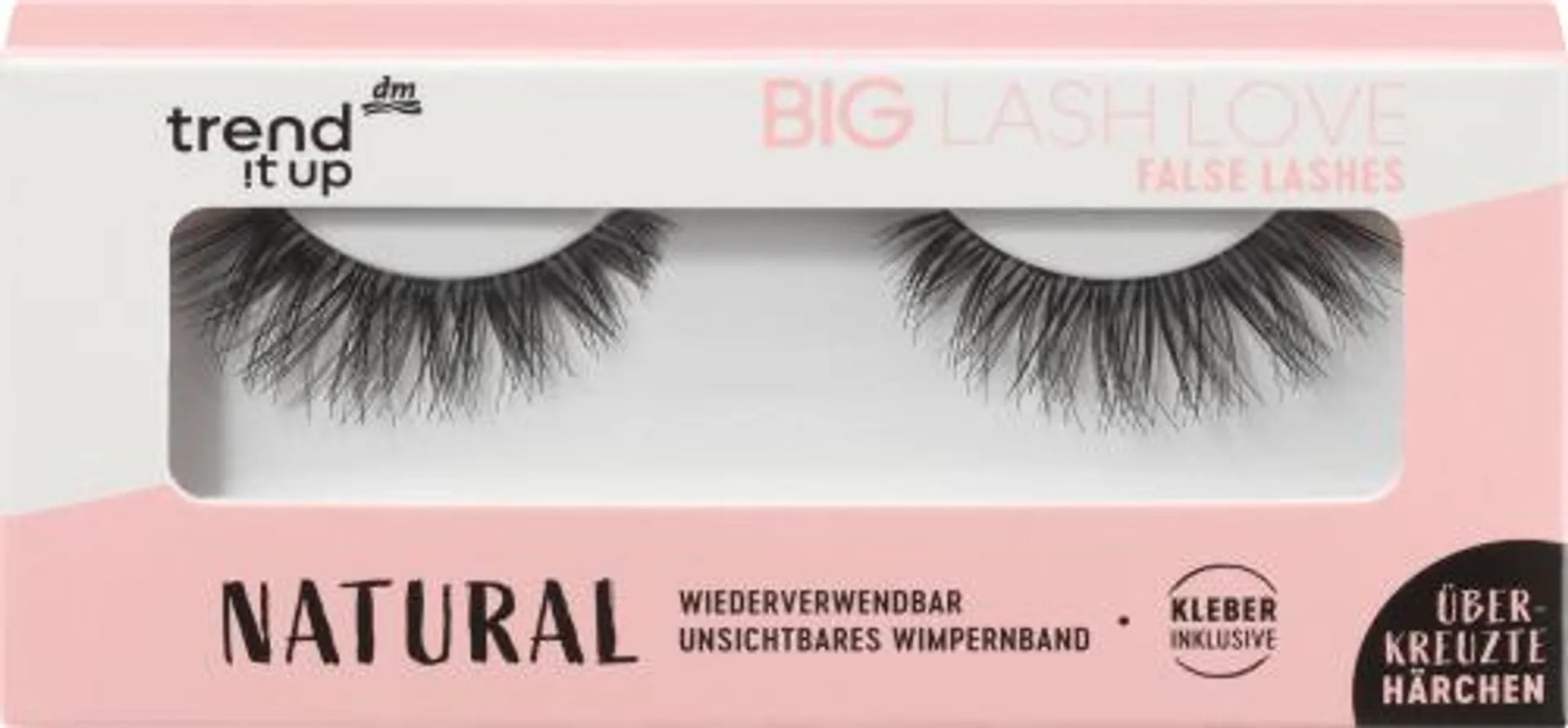 Künstliche Wimpern Big Lash Love Natural (1 Paar), 2 St